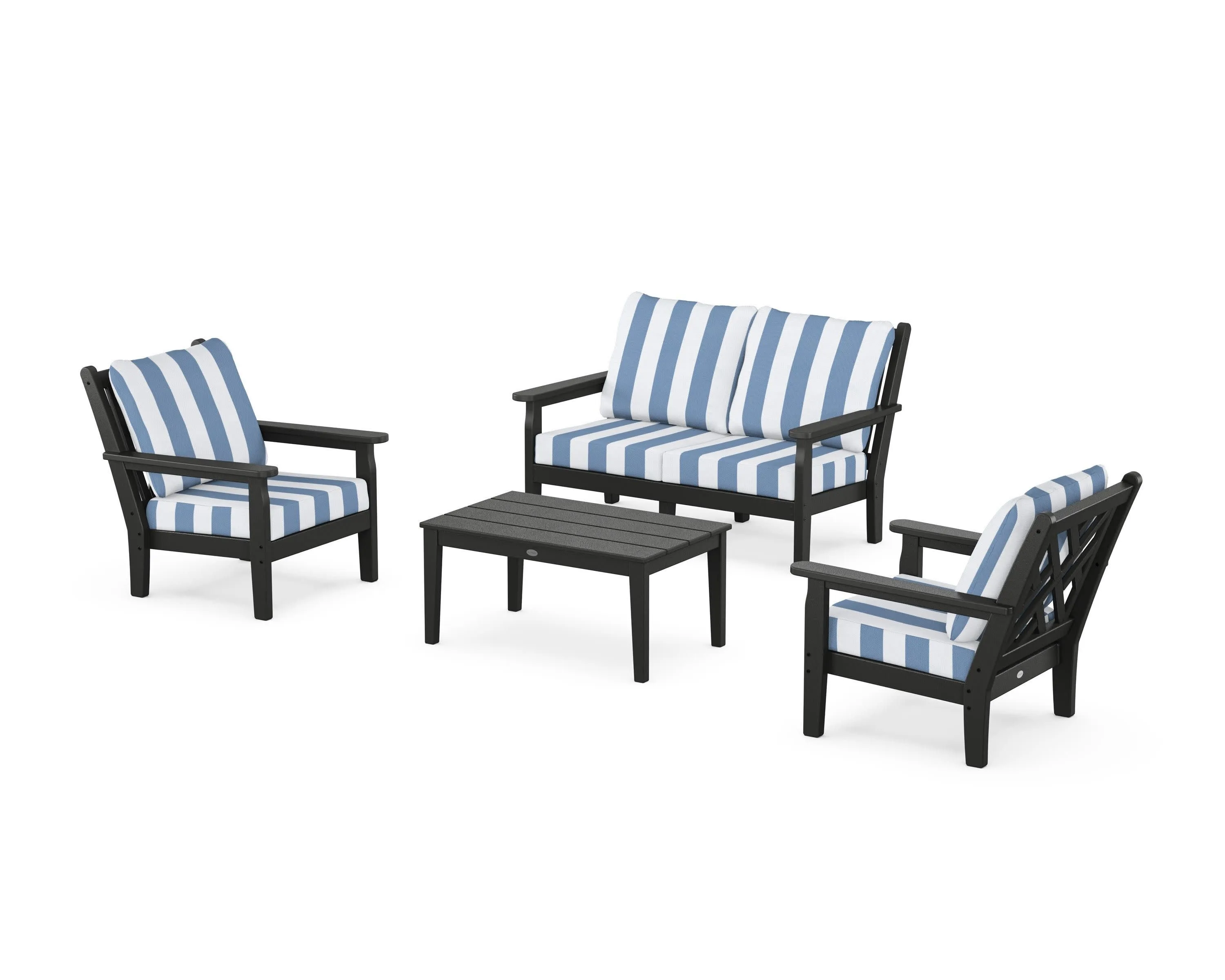 Chippendale 4-Piece Deep Seating Set with Loveseat