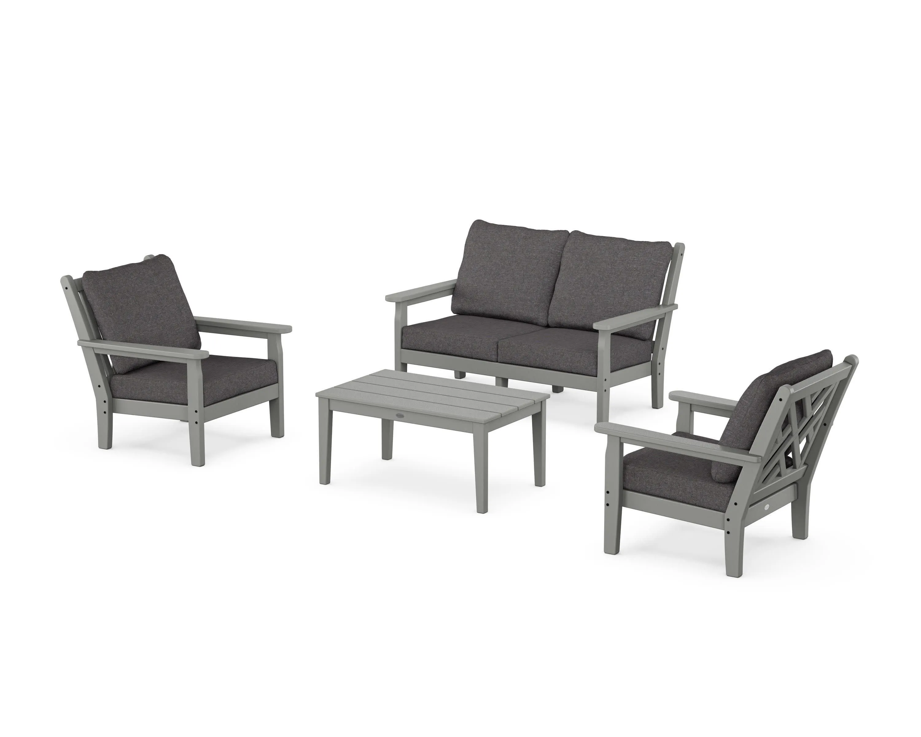 Chippendale 4-Piece Deep Seating Set with Loveseat