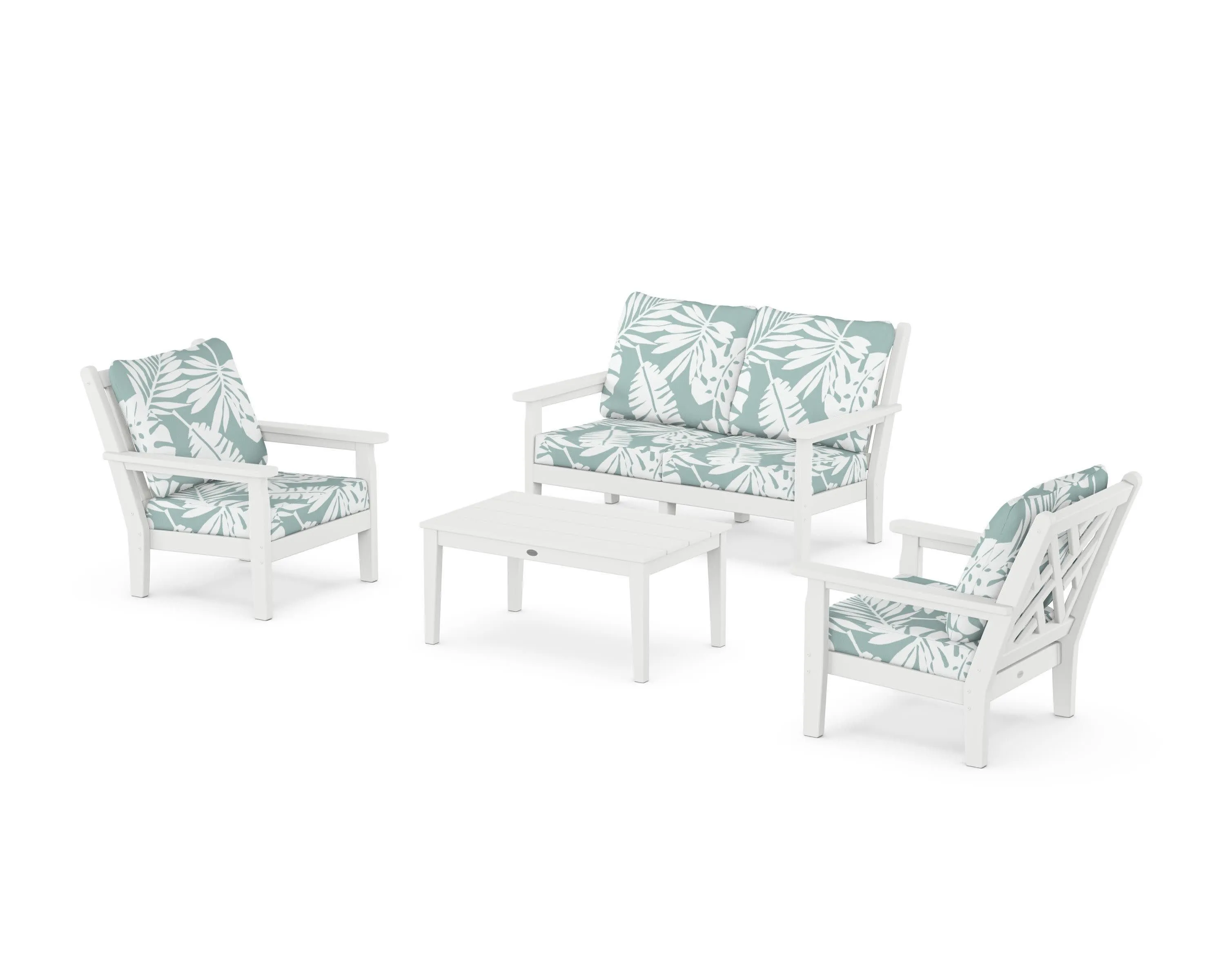 Chippendale 4-Piece Deep Seating Set with Loveseat