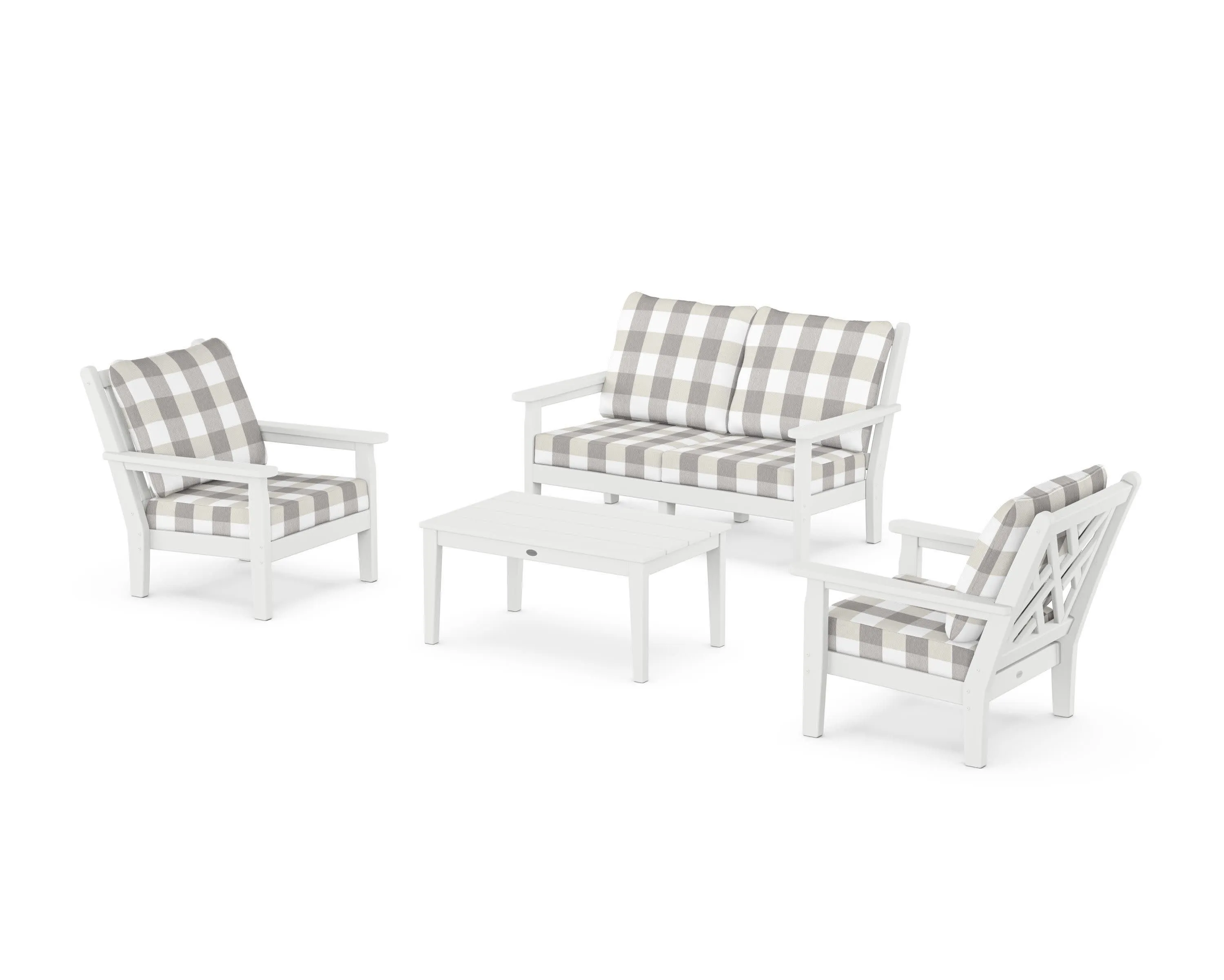 Chippendale 4-Piece Deep Seating Set with Loveseat
