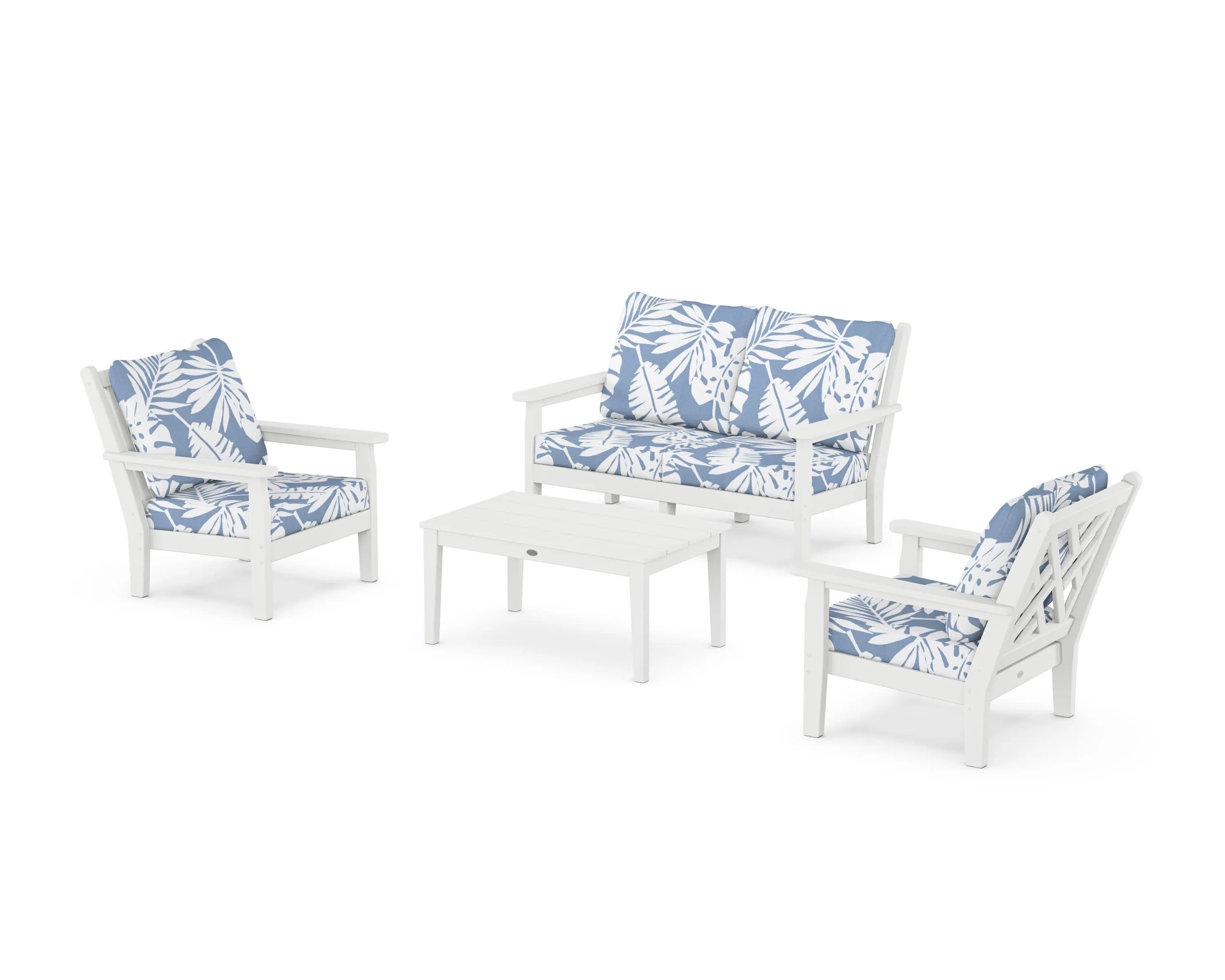 Chippendale 4-Piece Deep Seating Set with Loveseat