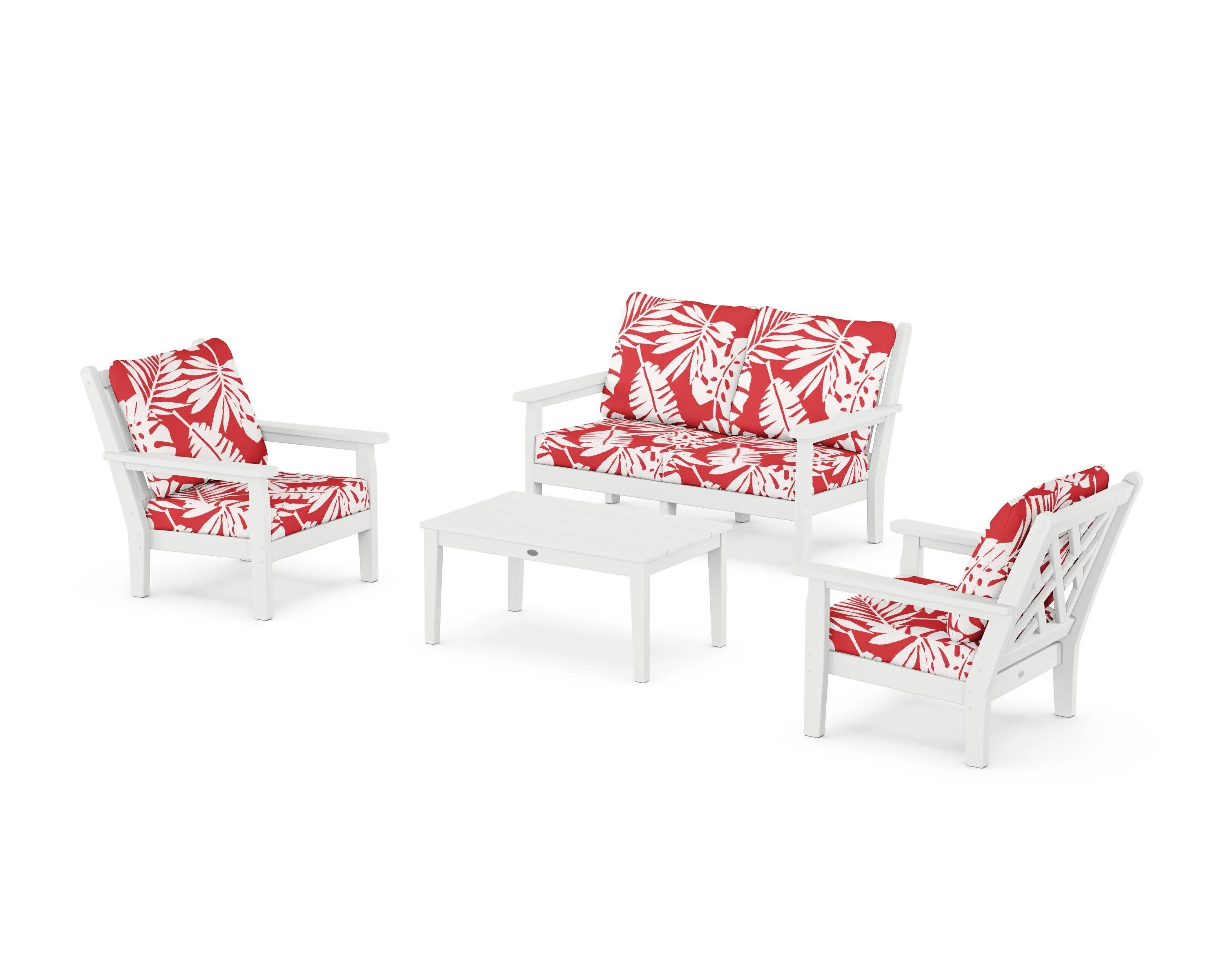 Chippendale 4-Piece Deep Seating Set with Loveseat