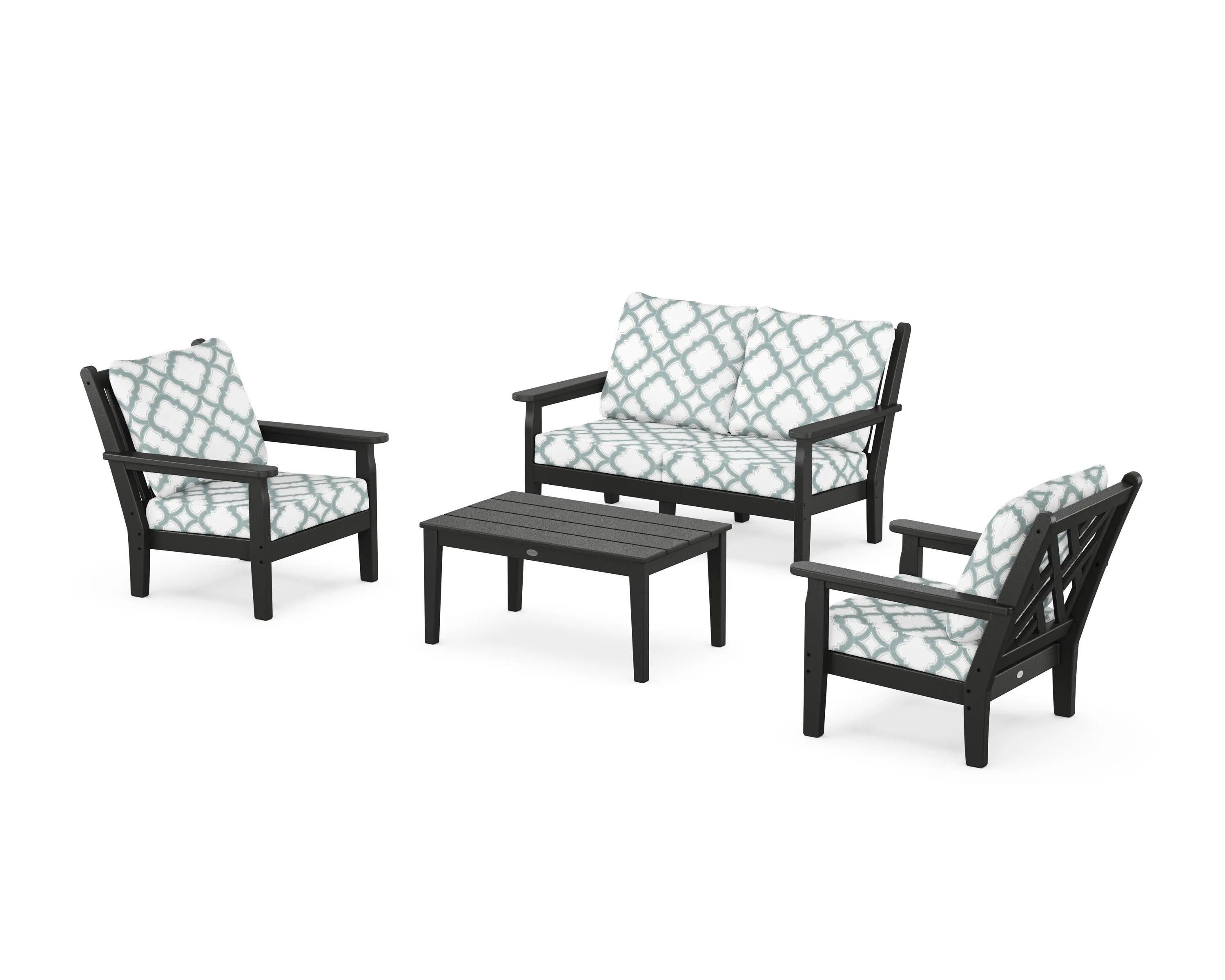 Chippendale 4-Piece Deep Seating Set with Loveseat
