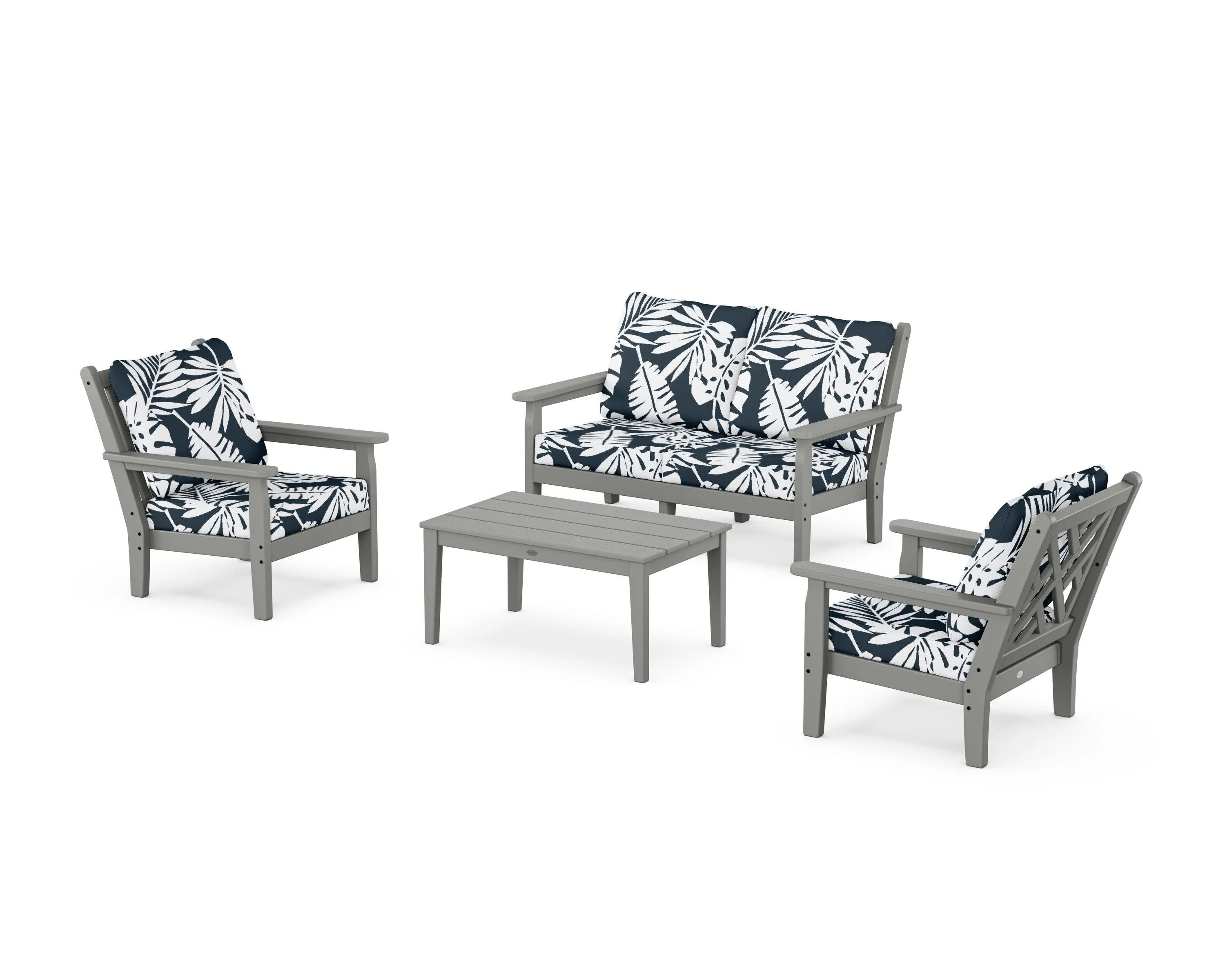Chippendale 4-Piece Deep Seating Set with Loveseat