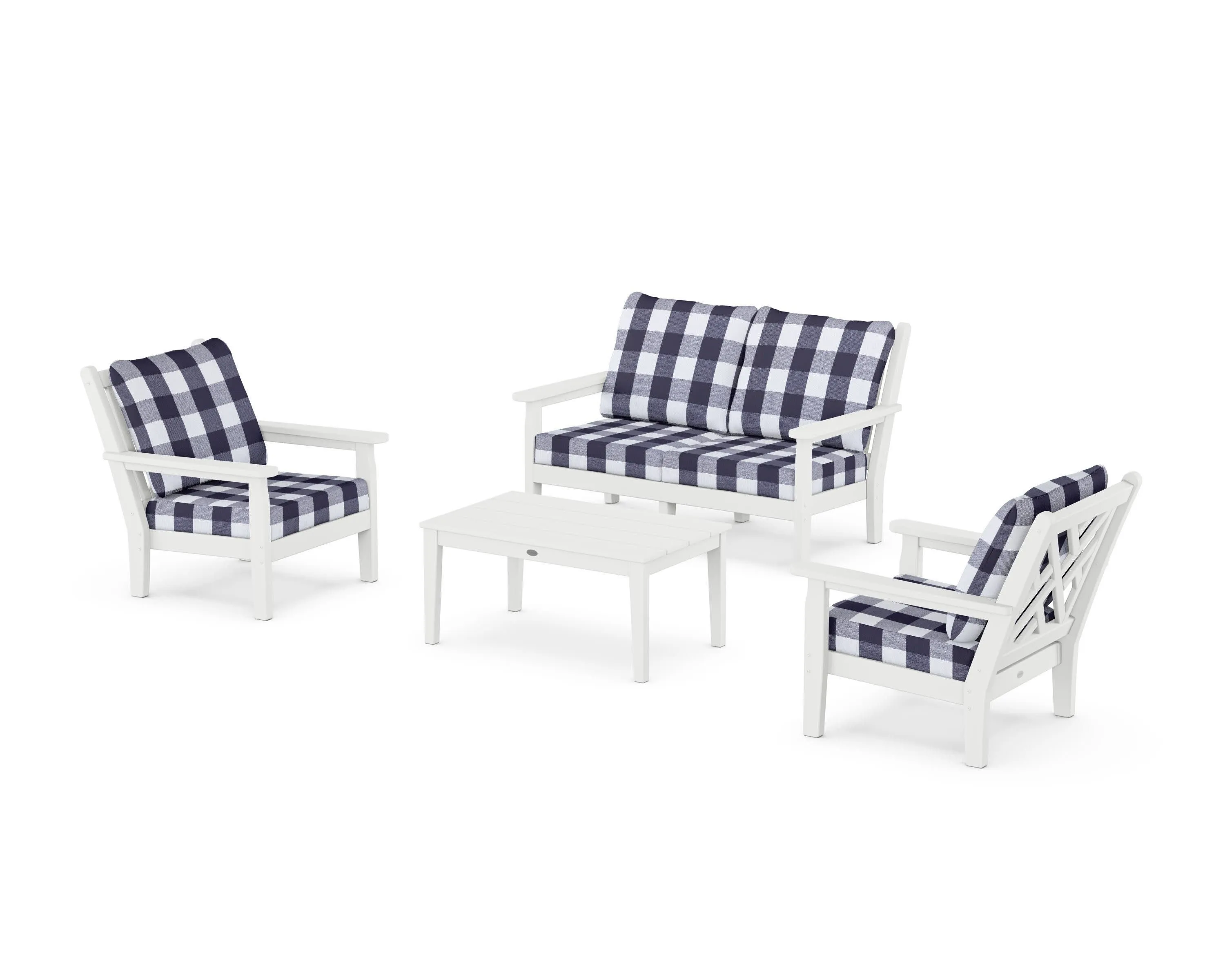 Chippendale 4-Piece Deep Seating Set with Loveseat