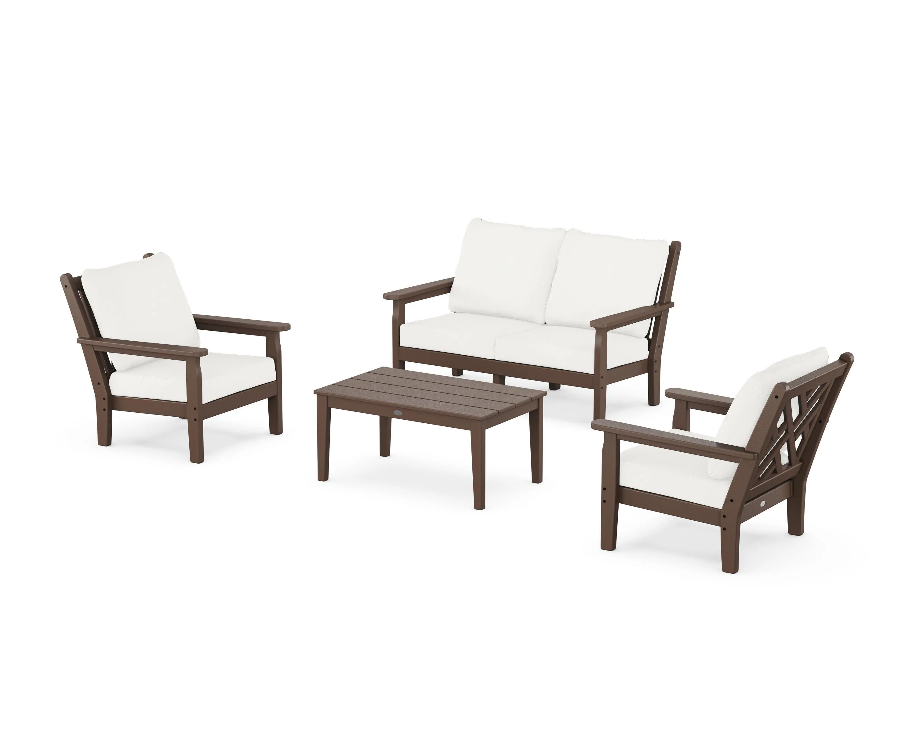 Chippendale 4-Piece Deep Seating Set with Loveseat