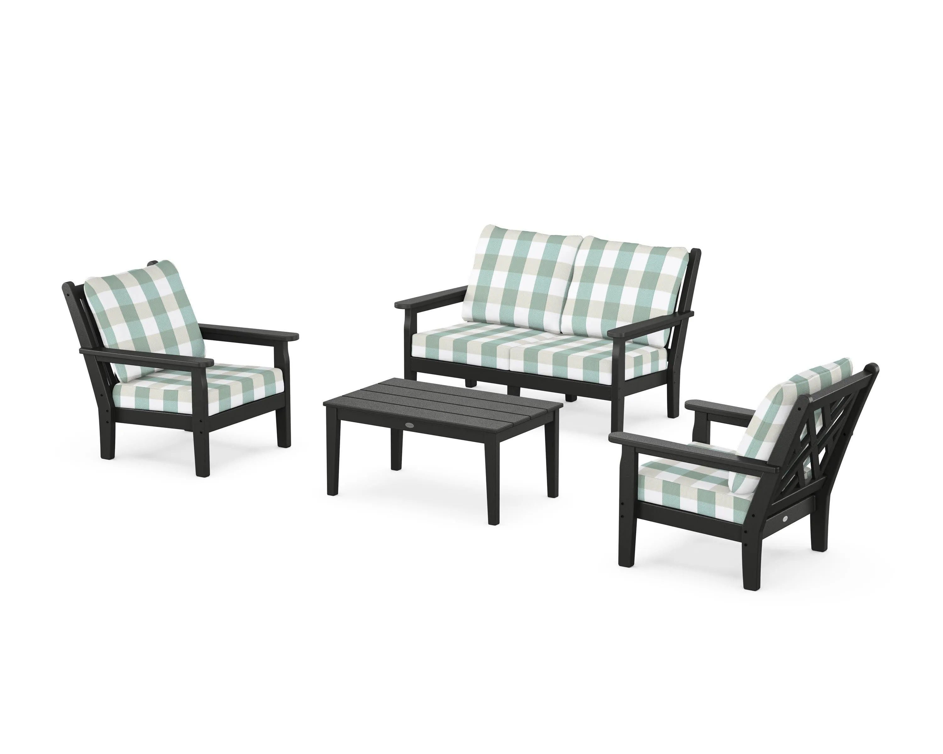 Chippendale 4-Piece Deep Seating Set with Loveseat
