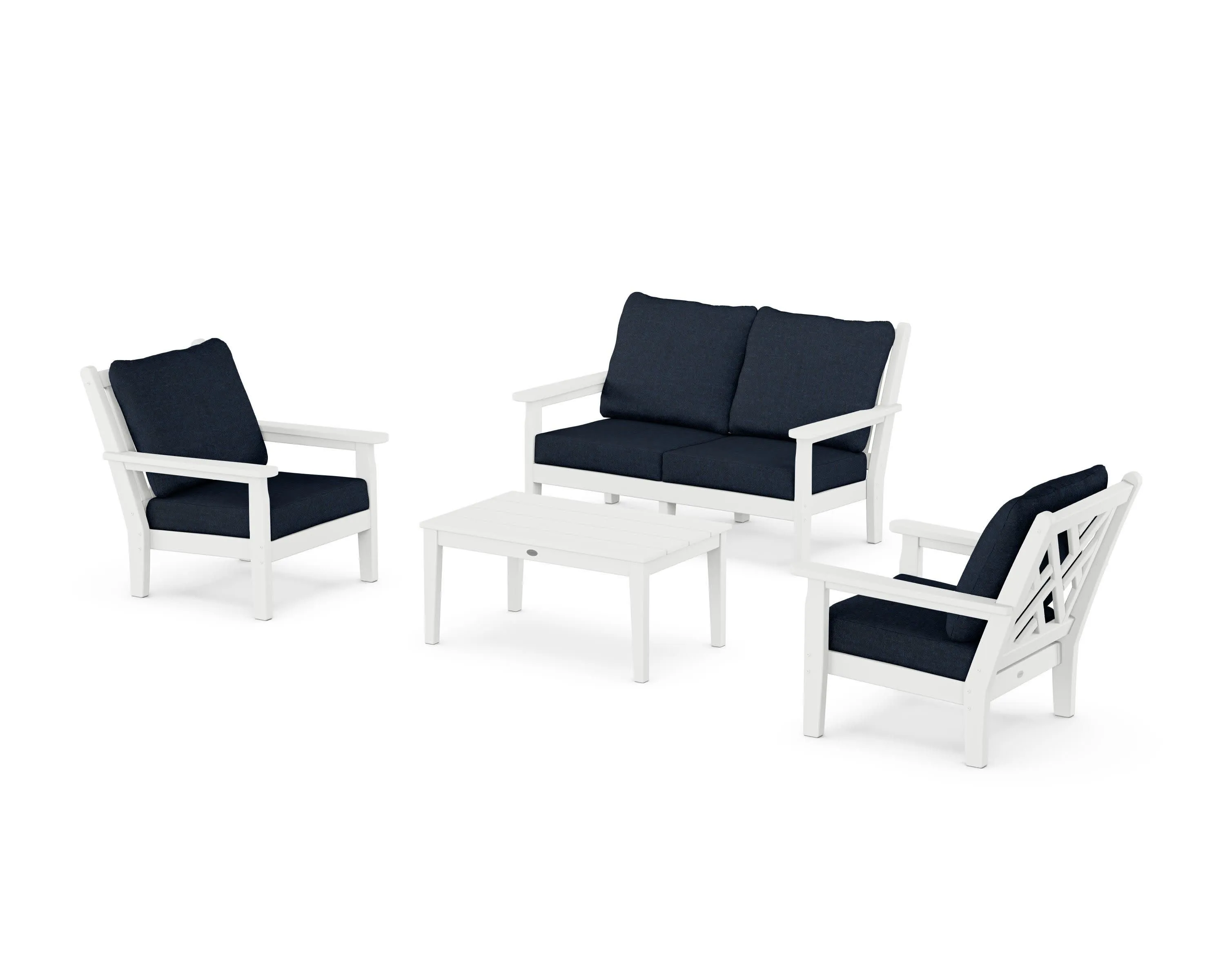 Chippendale 4-Piece Deep Seating Set with Loveseat