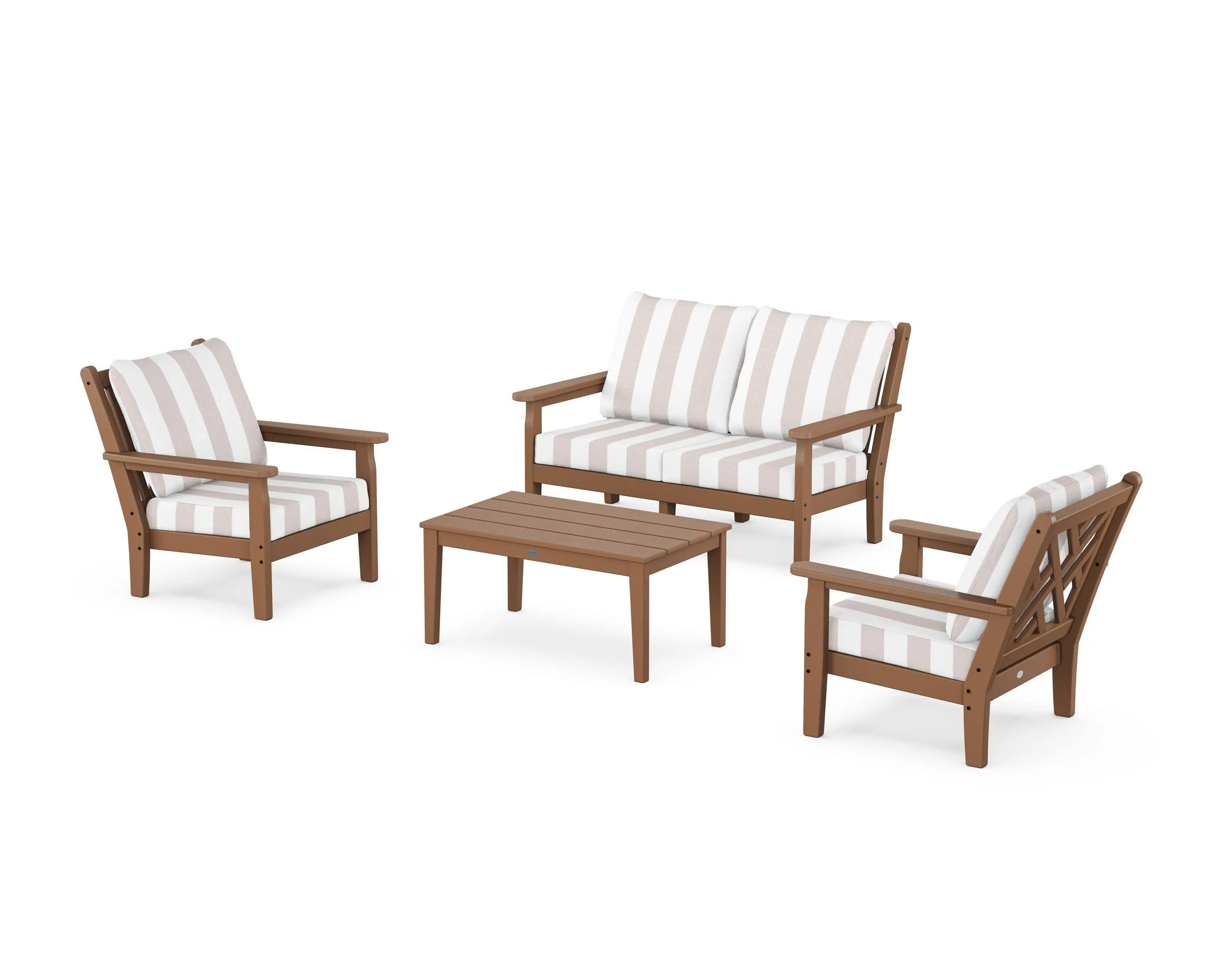 Chippendale 4-Piece Deep Seating Set with Loveseat