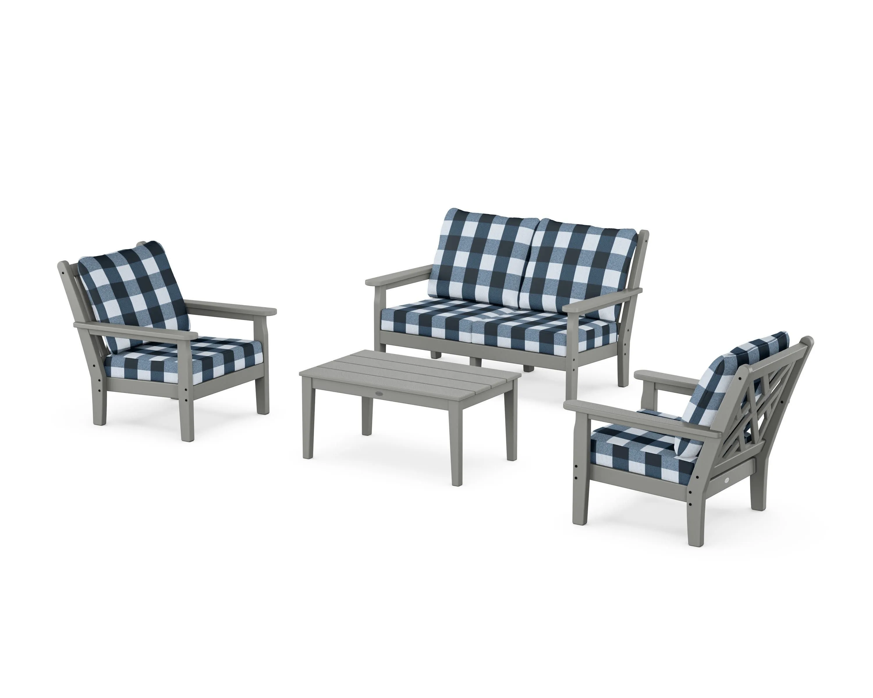 Chippendale 4-Piece Deep Seating Set with Loveseat
