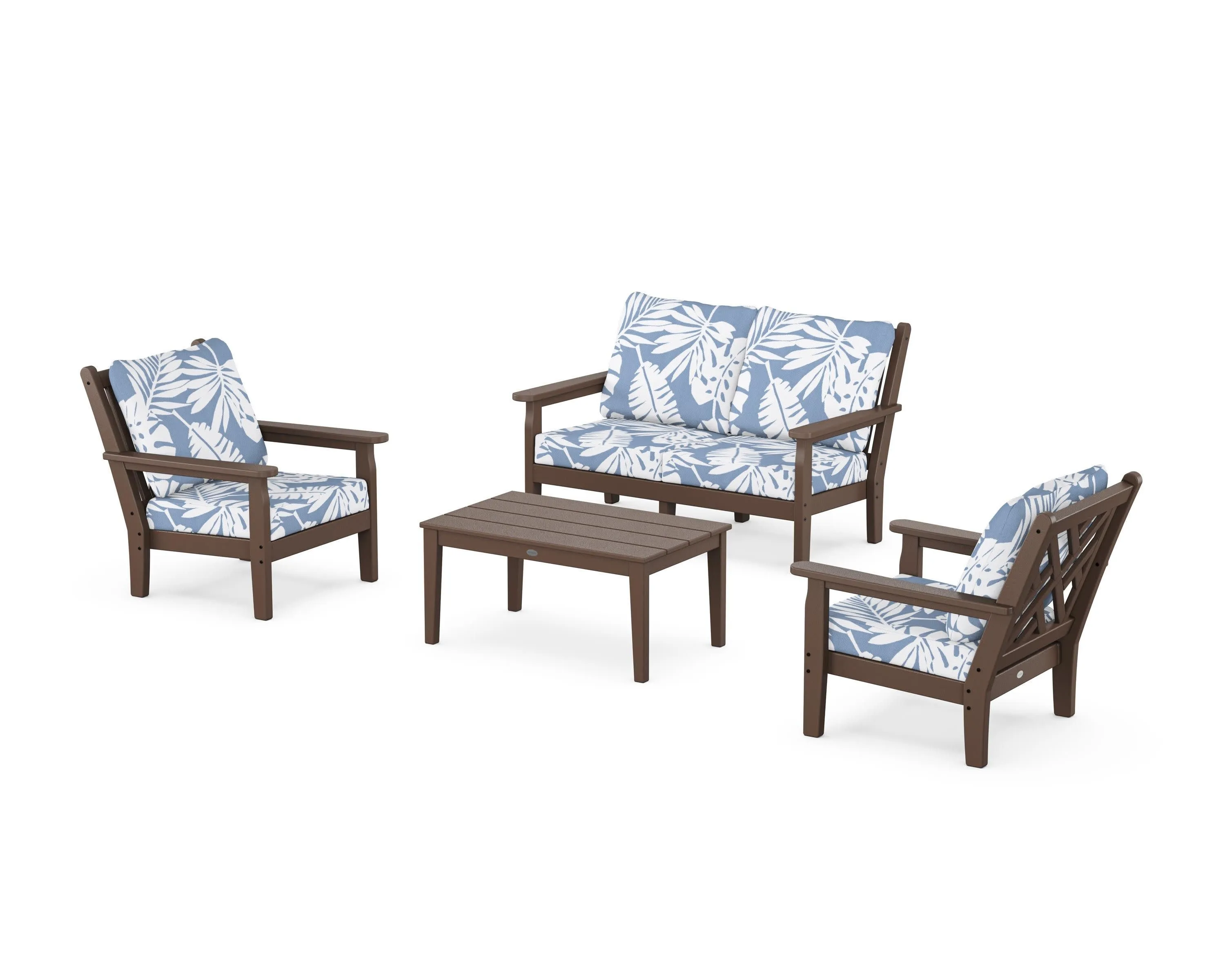 Chippendale 4-Piece Deep Seating Set with Loveseat