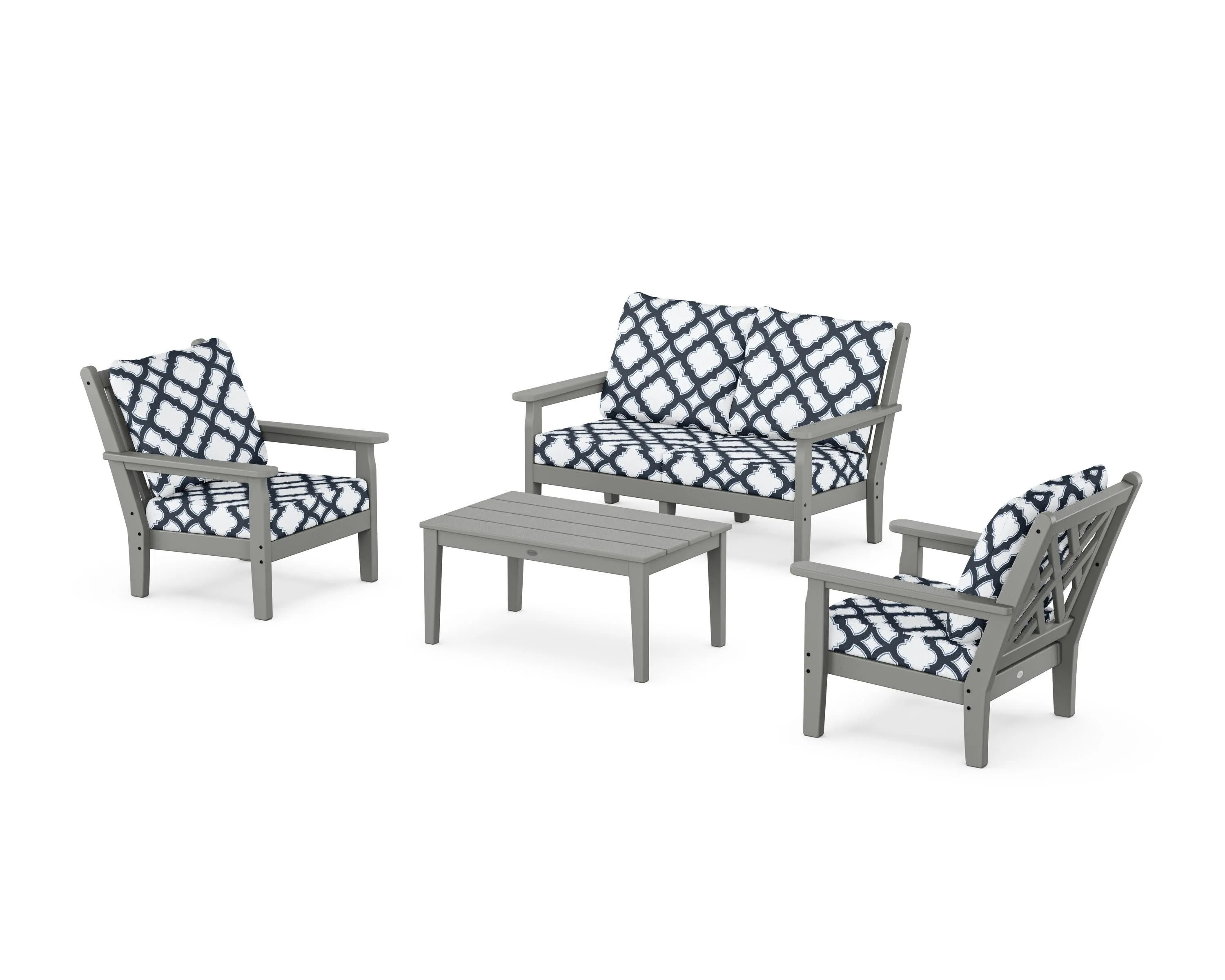 Chippendale 4-Piece Deep Seating Set with Loveseat