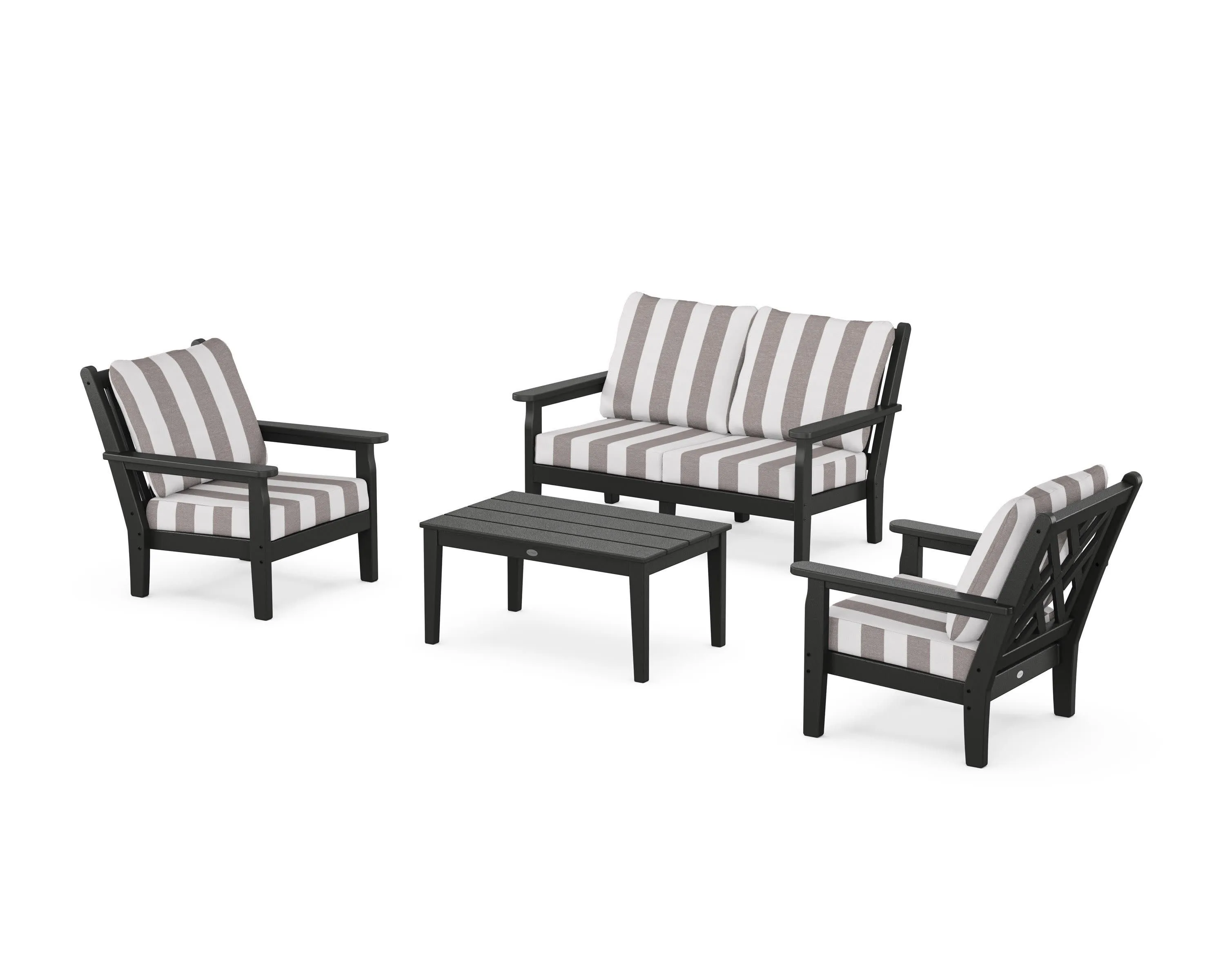 Chippendale 4-Piece Deep Seating Set with Loveseat