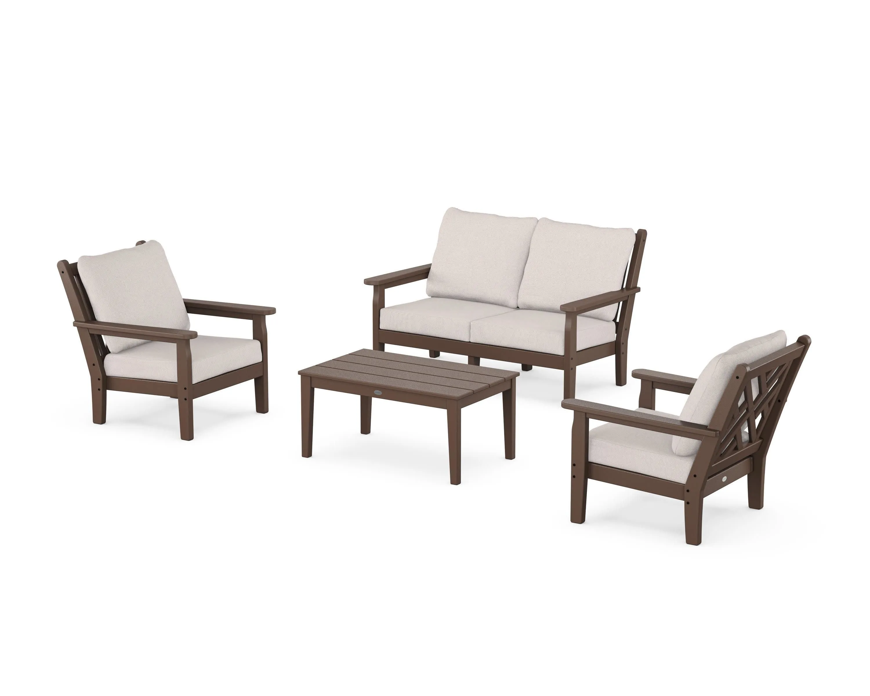 Chippendale 4-Piece Deep Seating Set with Loveseat
