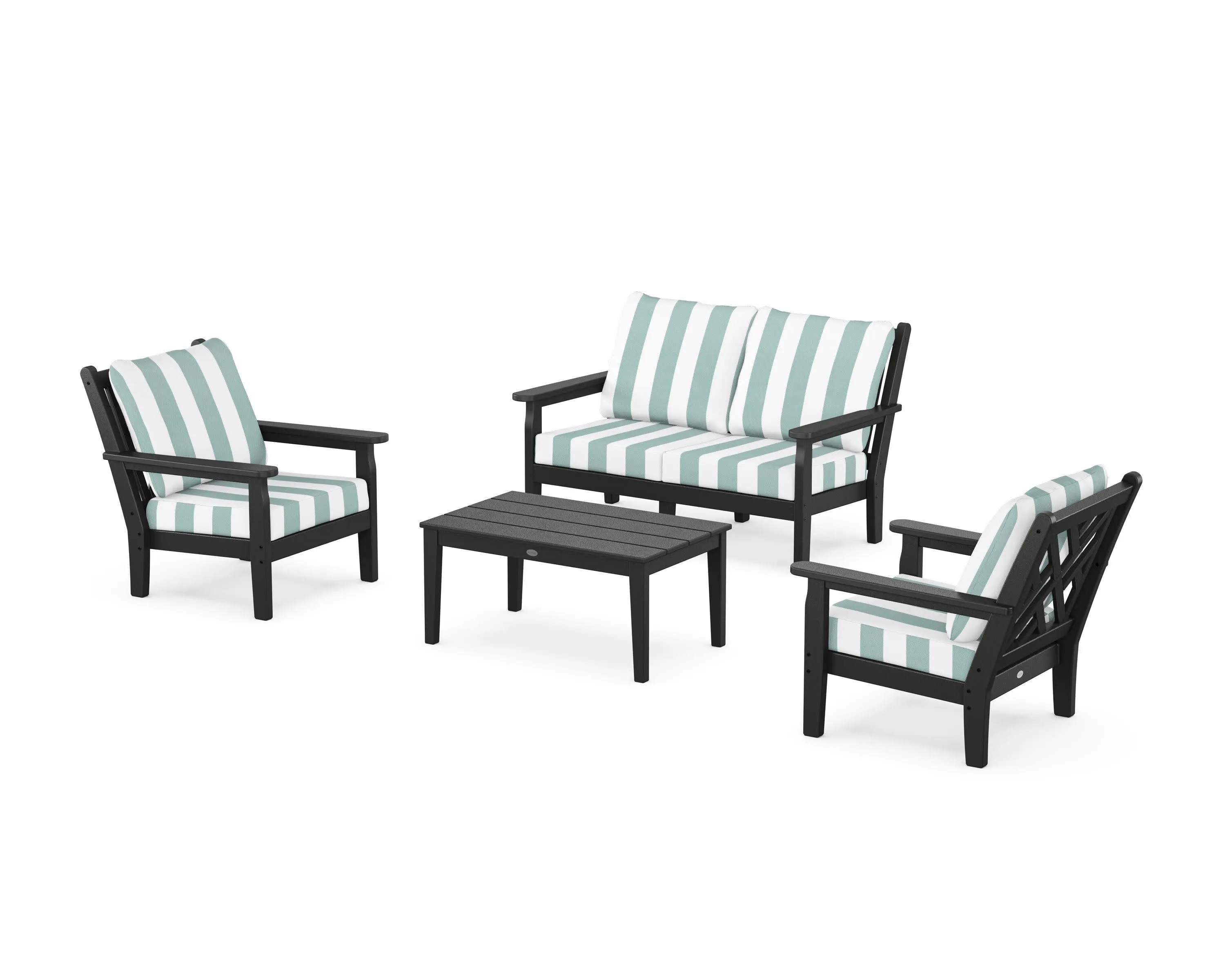 Chippendale 4-Piece Deep Seating Set with Loveseat