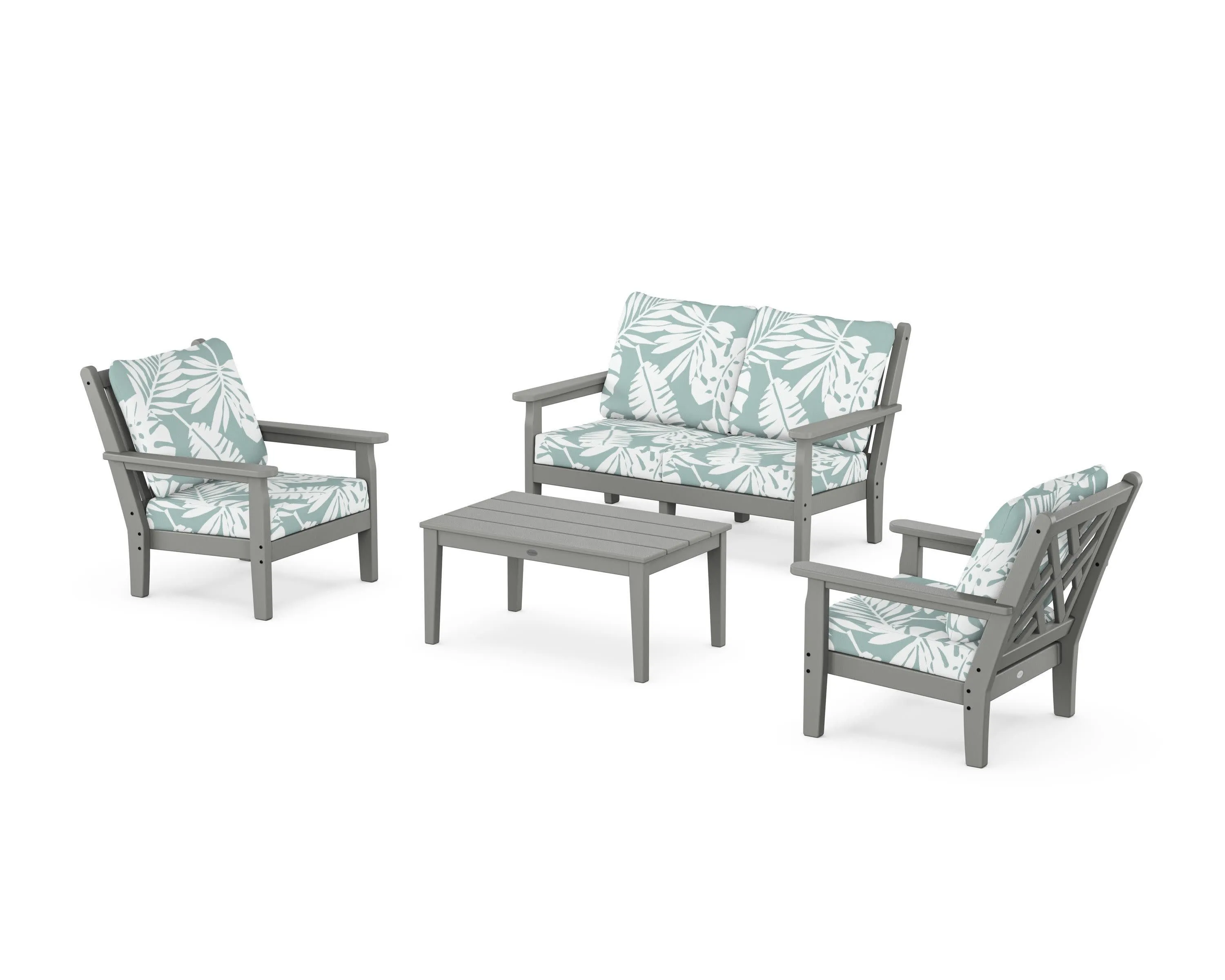Chippendale 4-Piece Deep Seating Set with Loveseat