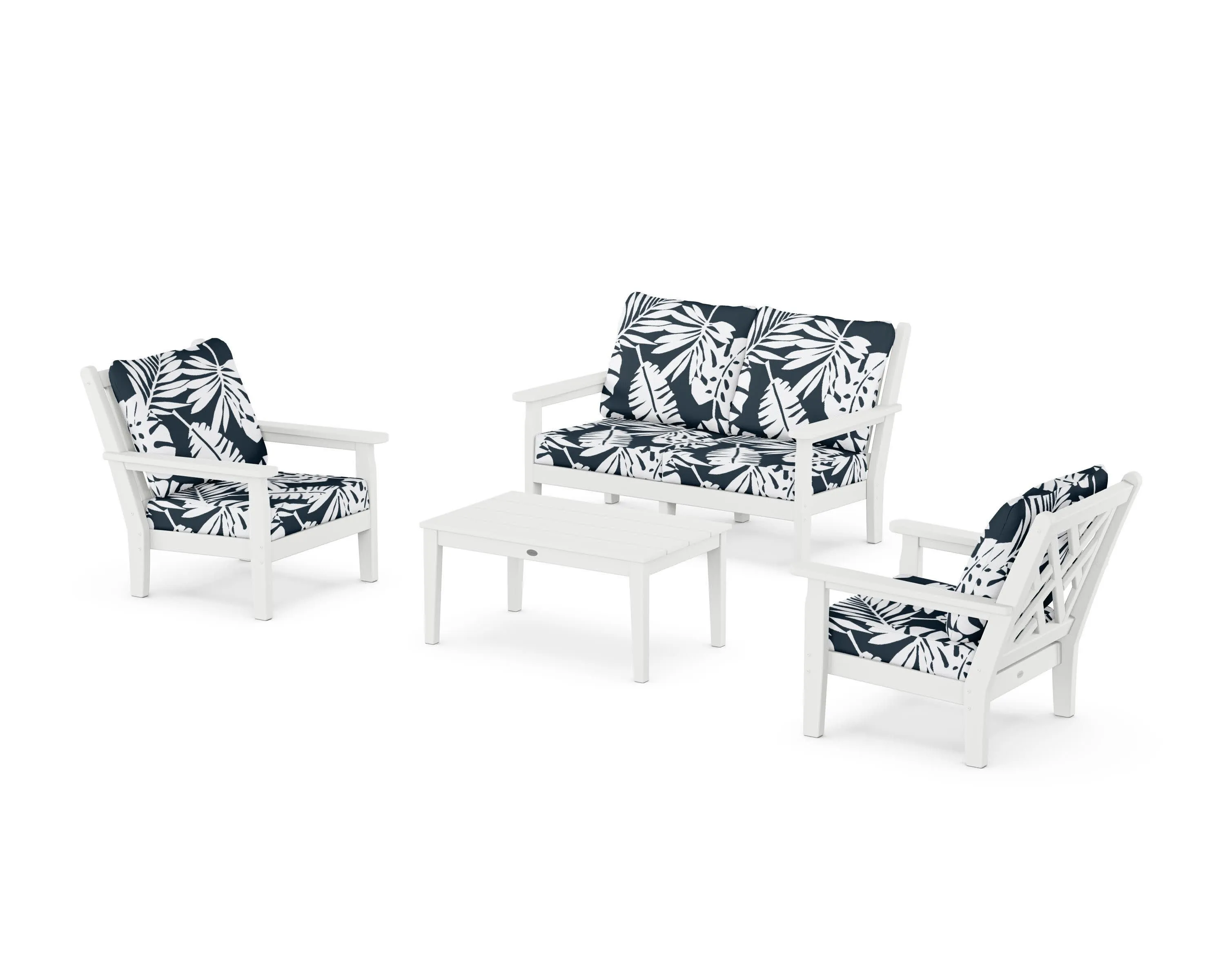 Chippendale 4-Piece Deep Seating Set with Loveseat