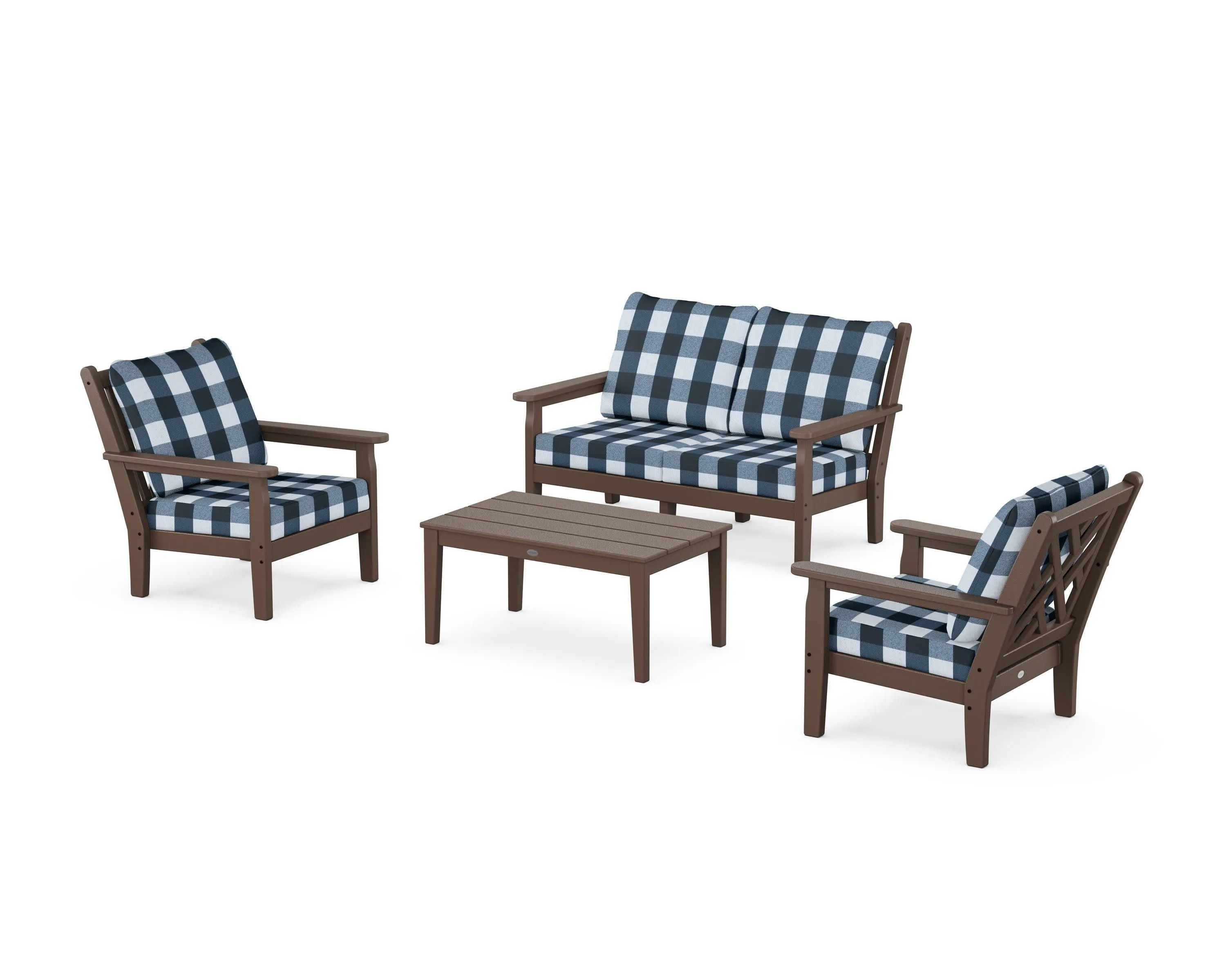 Chippendale 4-Piece Deep Seating Set with Loveseat