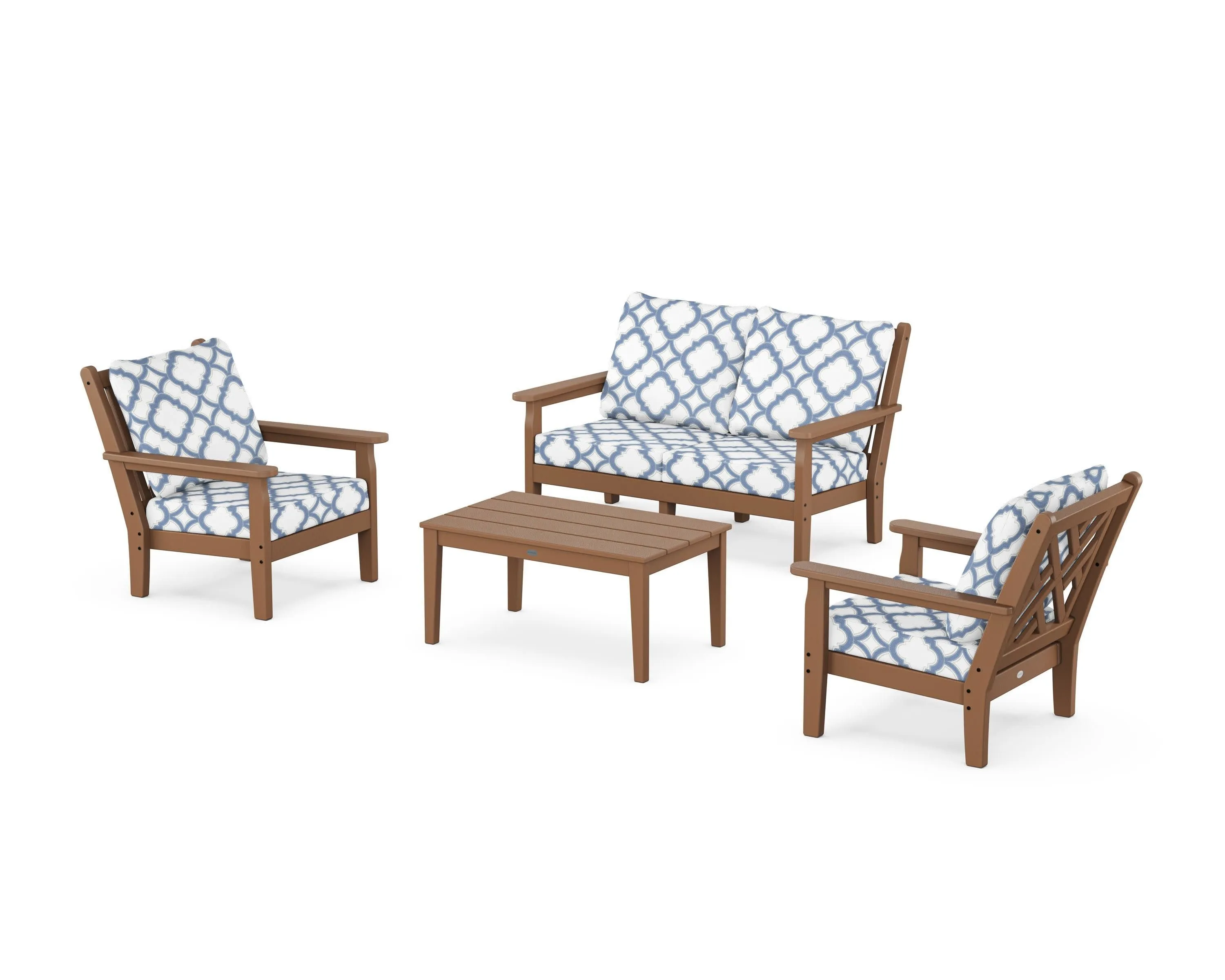 Chippendale 4-Piece Deep Seating Set with Loveseat