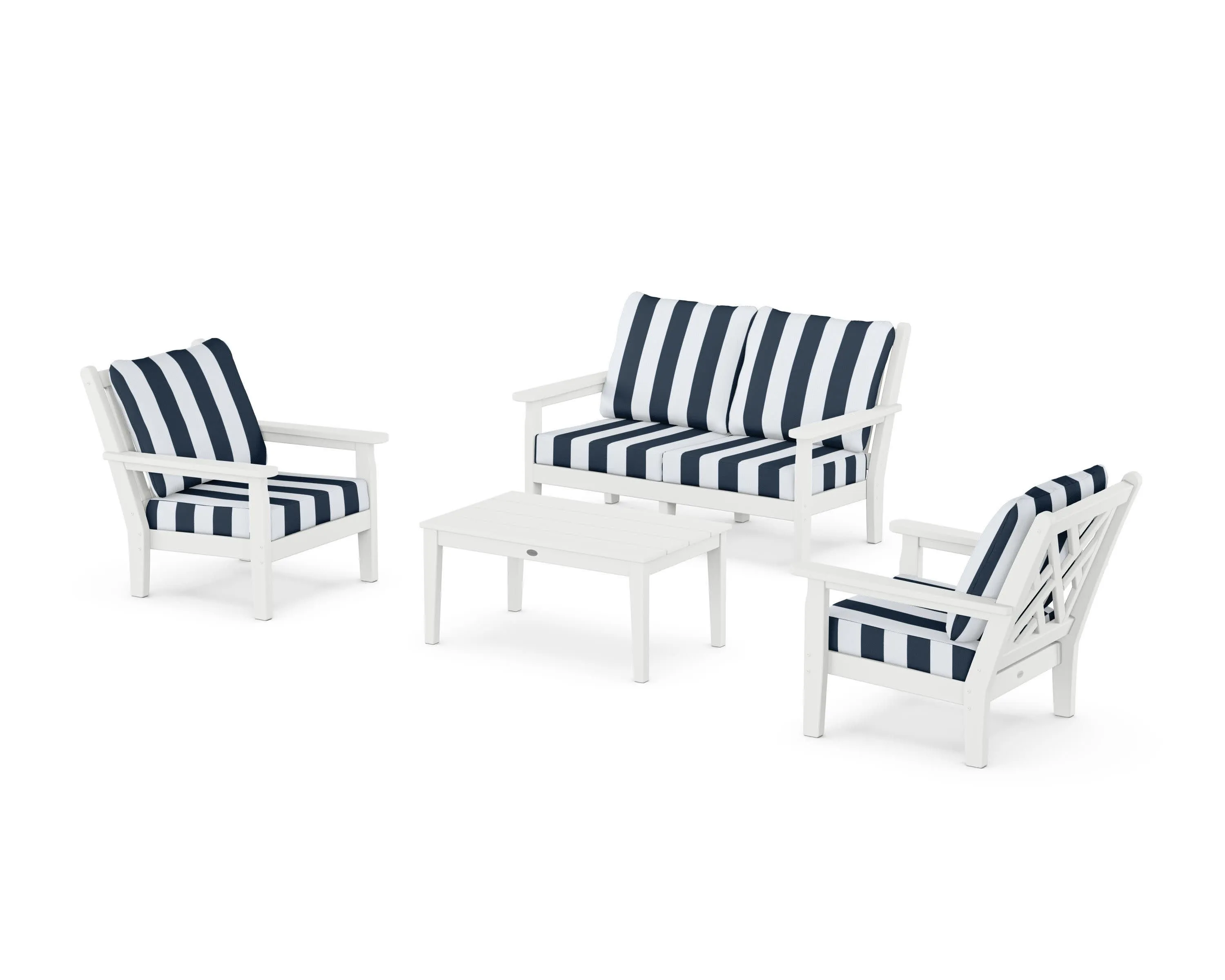 Chippendale 4-Piece Deep Seating Set with Loveseat