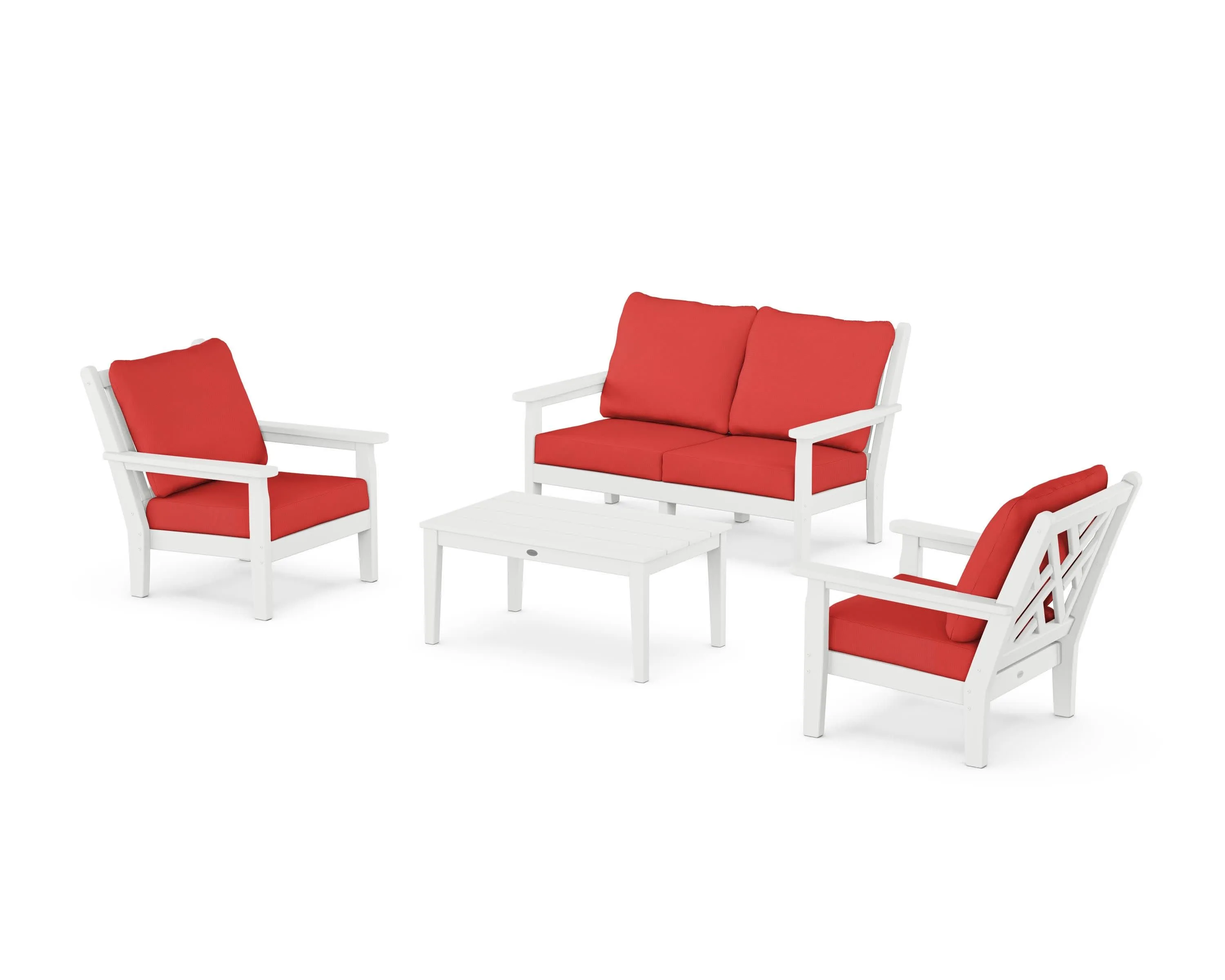 Chippendale 4-Piece Deep Seating Set with Loveseat