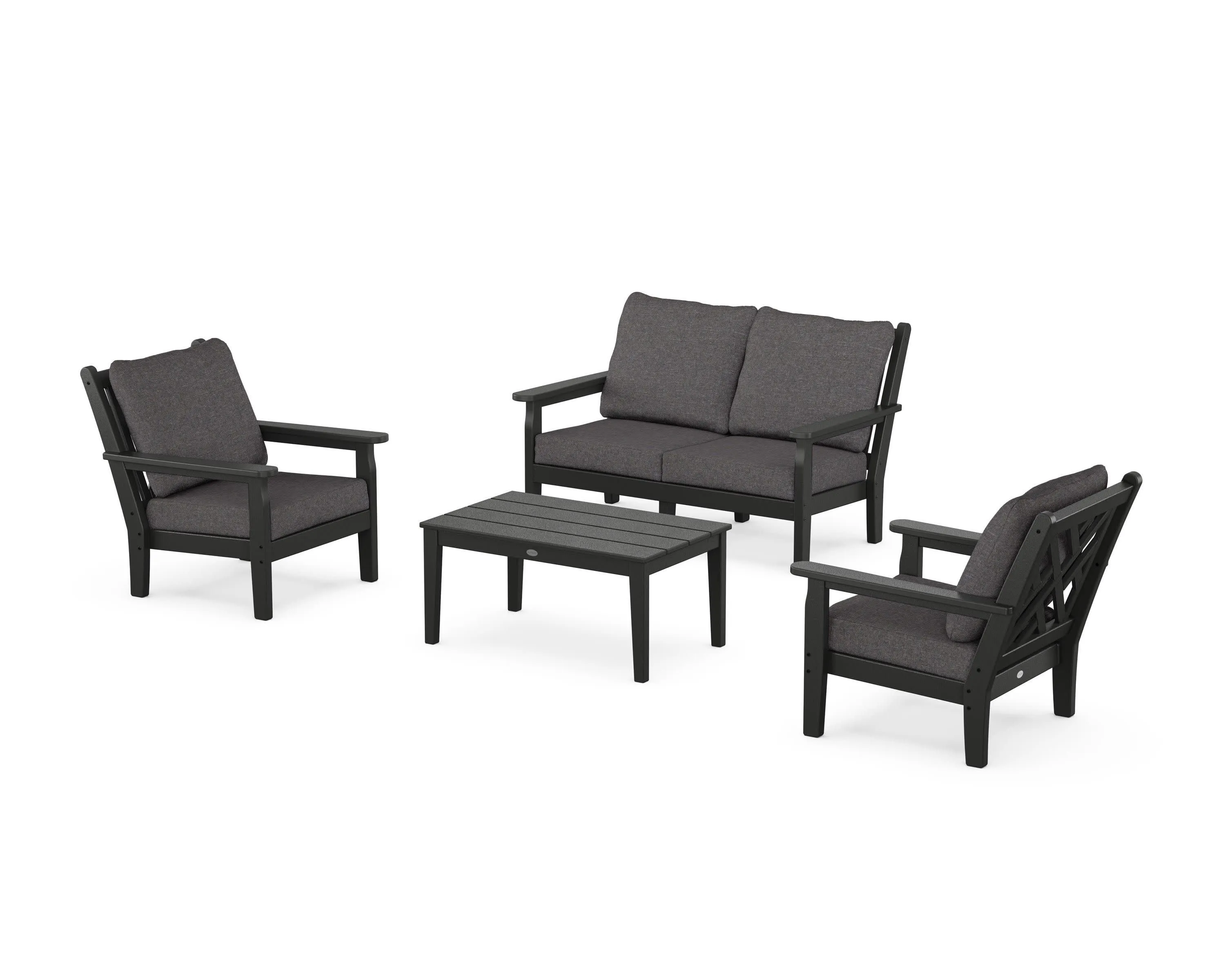 Chippendale 4-Piece Deep Seating Set with Loveseat