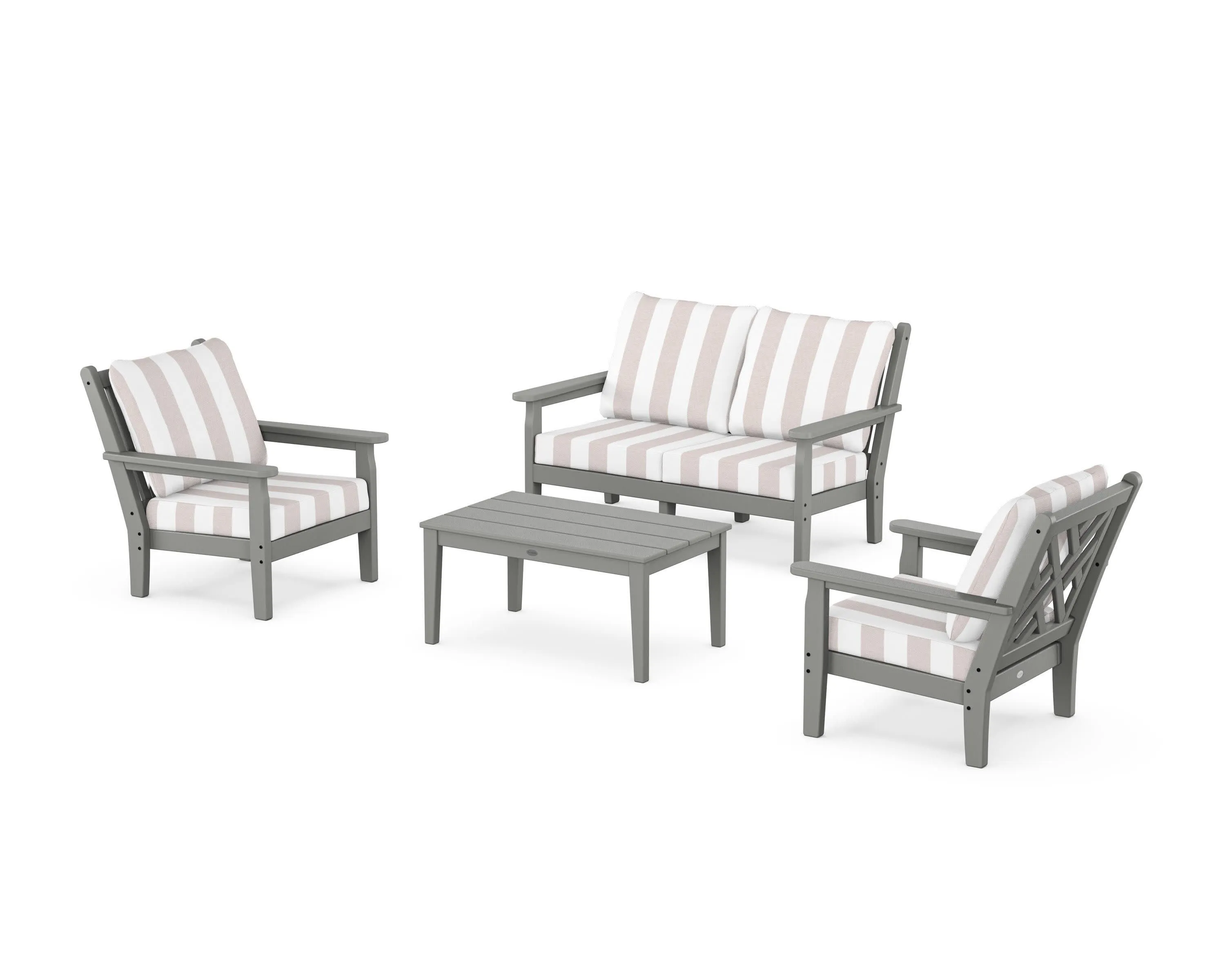 Chippendale 4-Piece Deep Seating Set with Loveseat