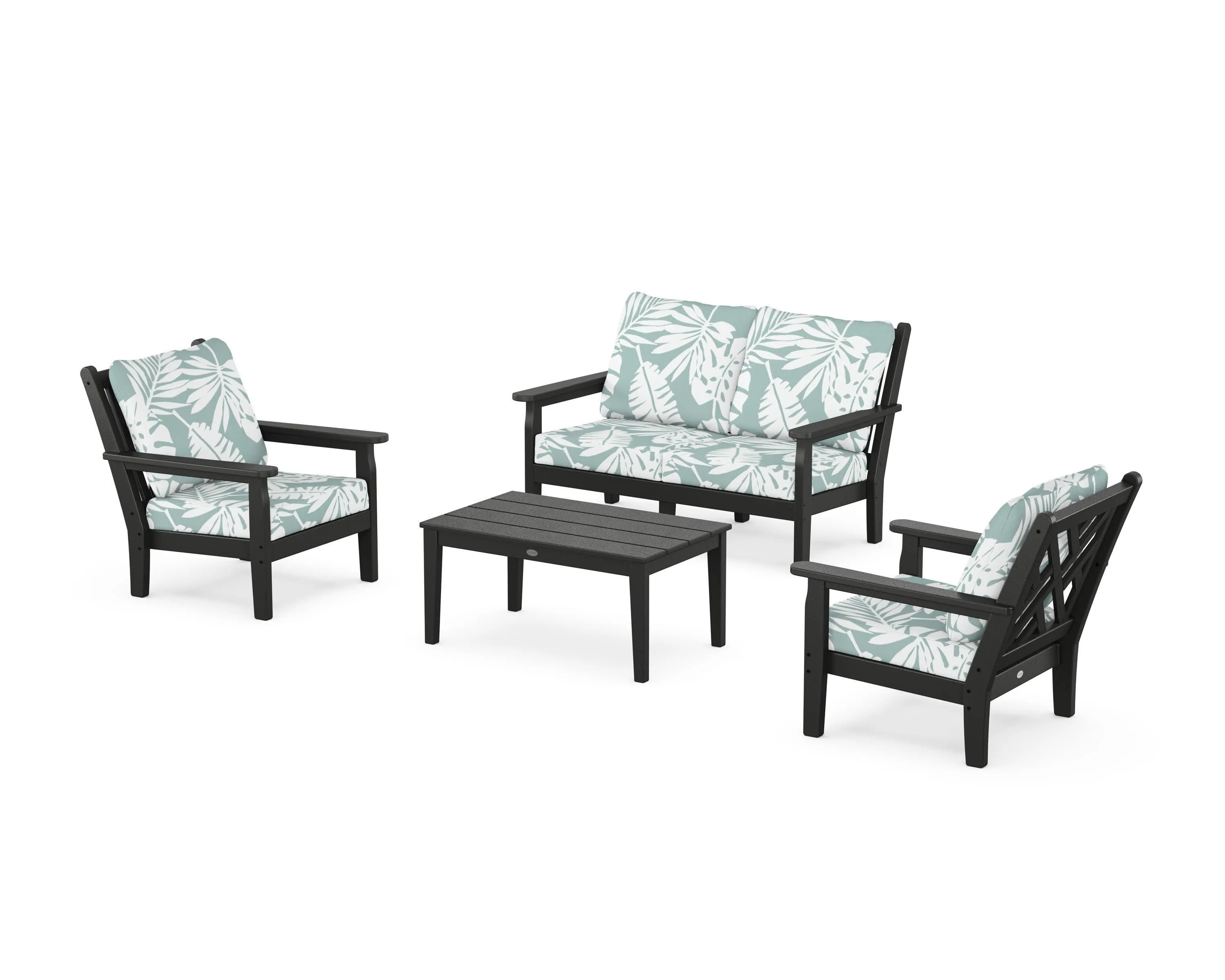 Chippendale 4-Piece Deep Seating Set with Loveseat