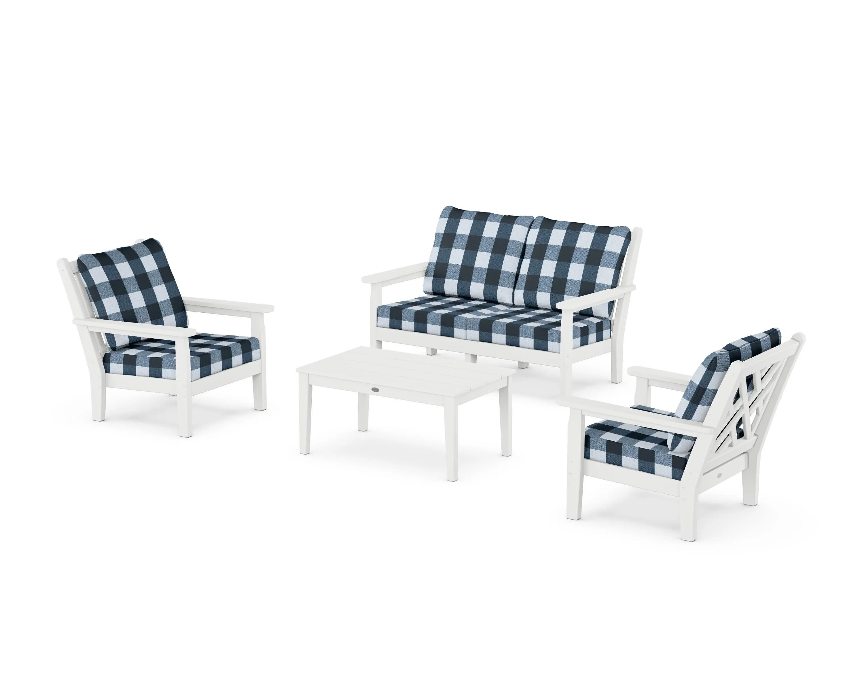 Chippendale 4-Piece Deep Seating Set with Loveseat