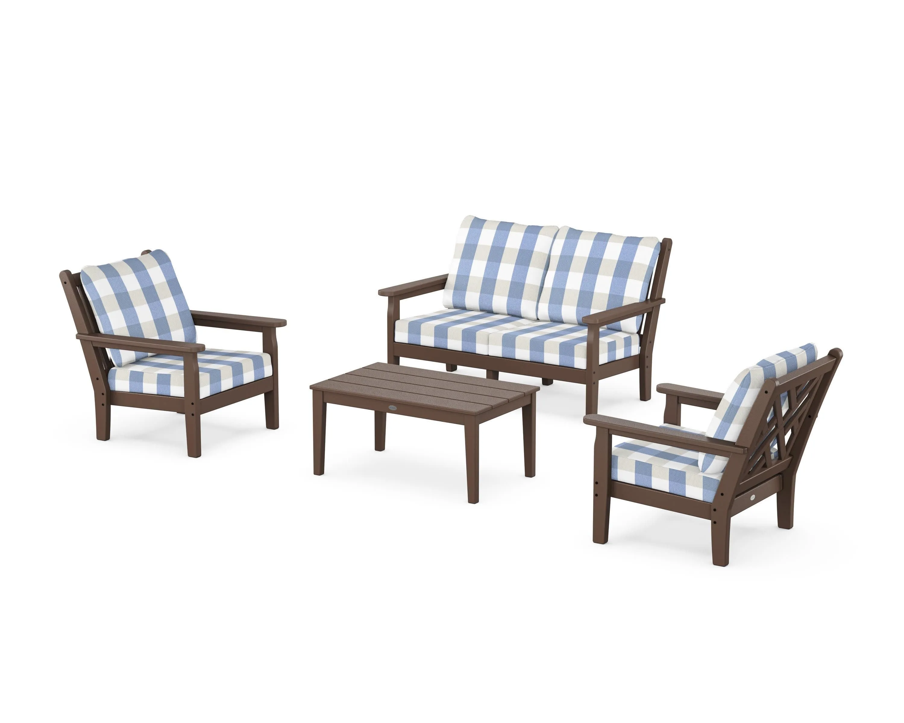 Chippendale 4-Piece Deep Seating Set with Loveseat