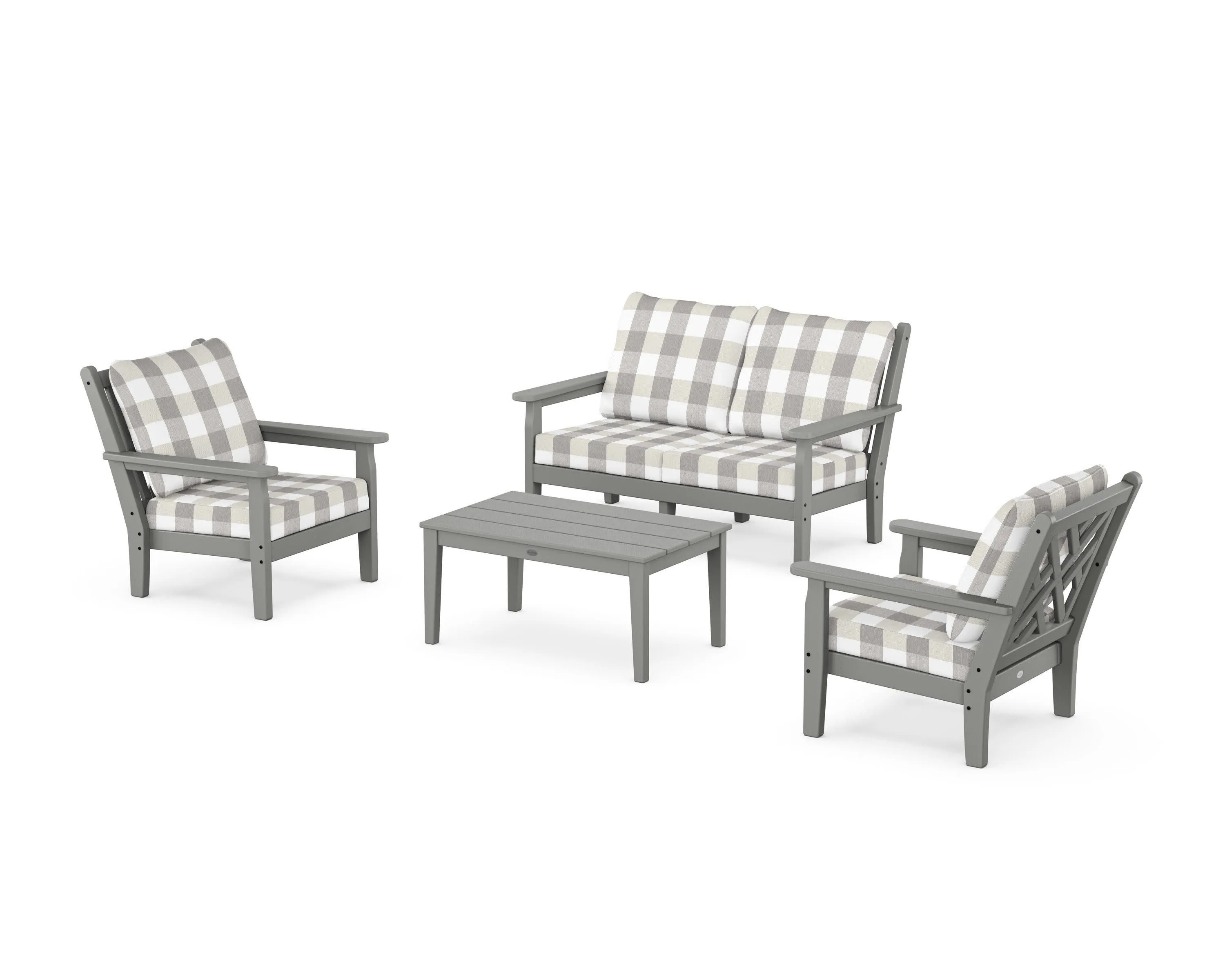 Chippendale 4-Piece Deep Seating Set with Loveseat