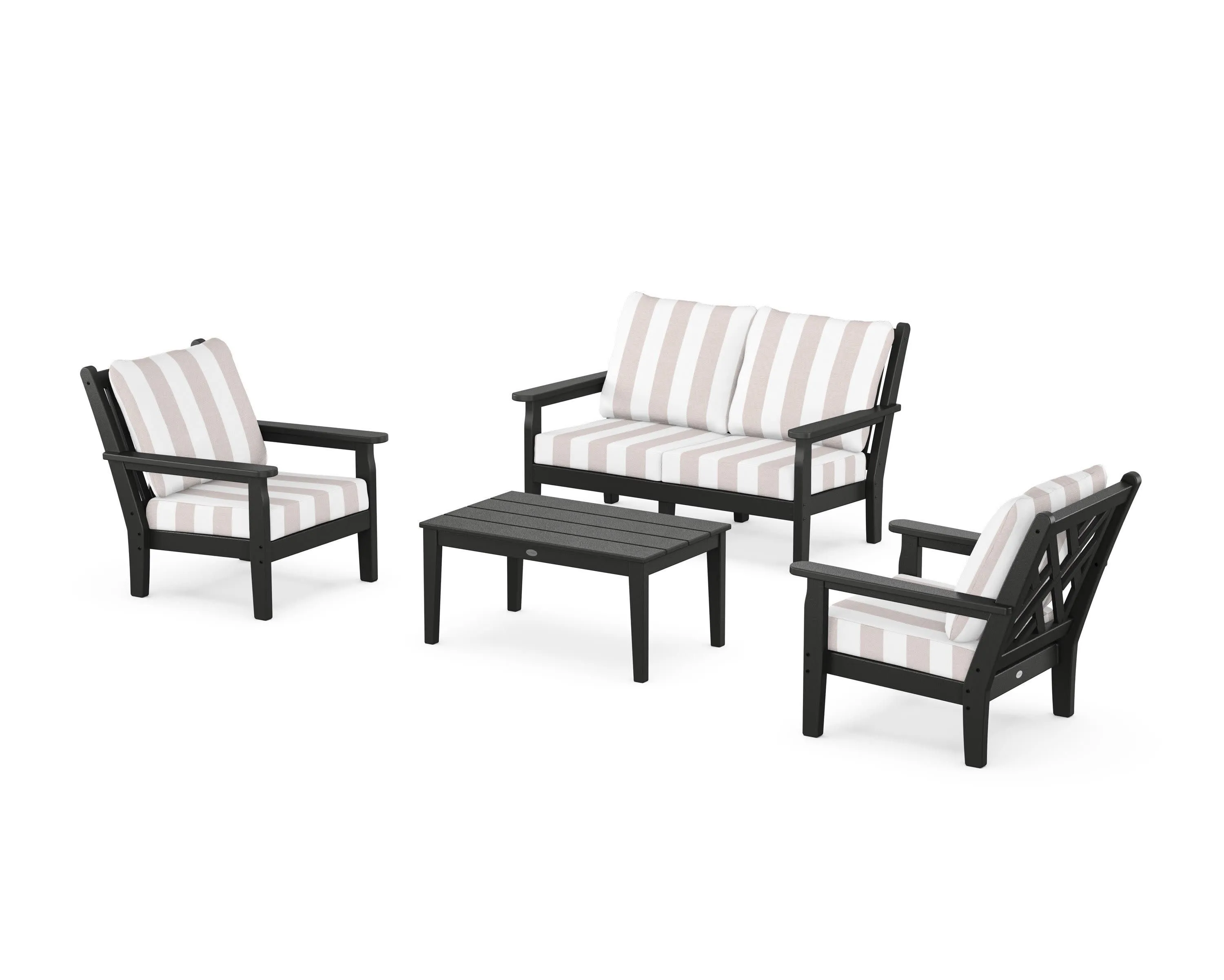 Chippendale 4-Piece Deep Seating Set with Loveseat