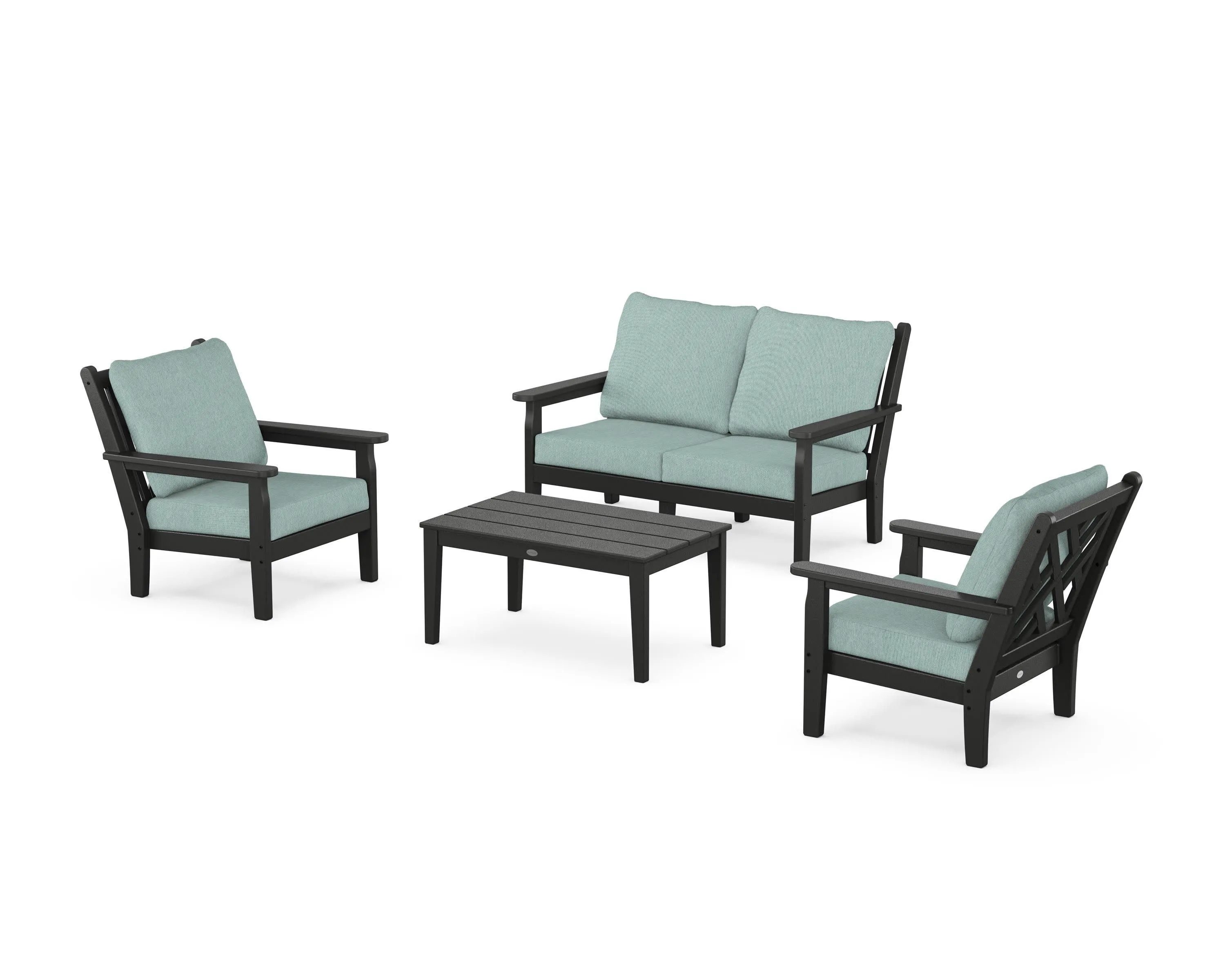 Chippendale 4-Piece Deep Seating Set with Loveseat