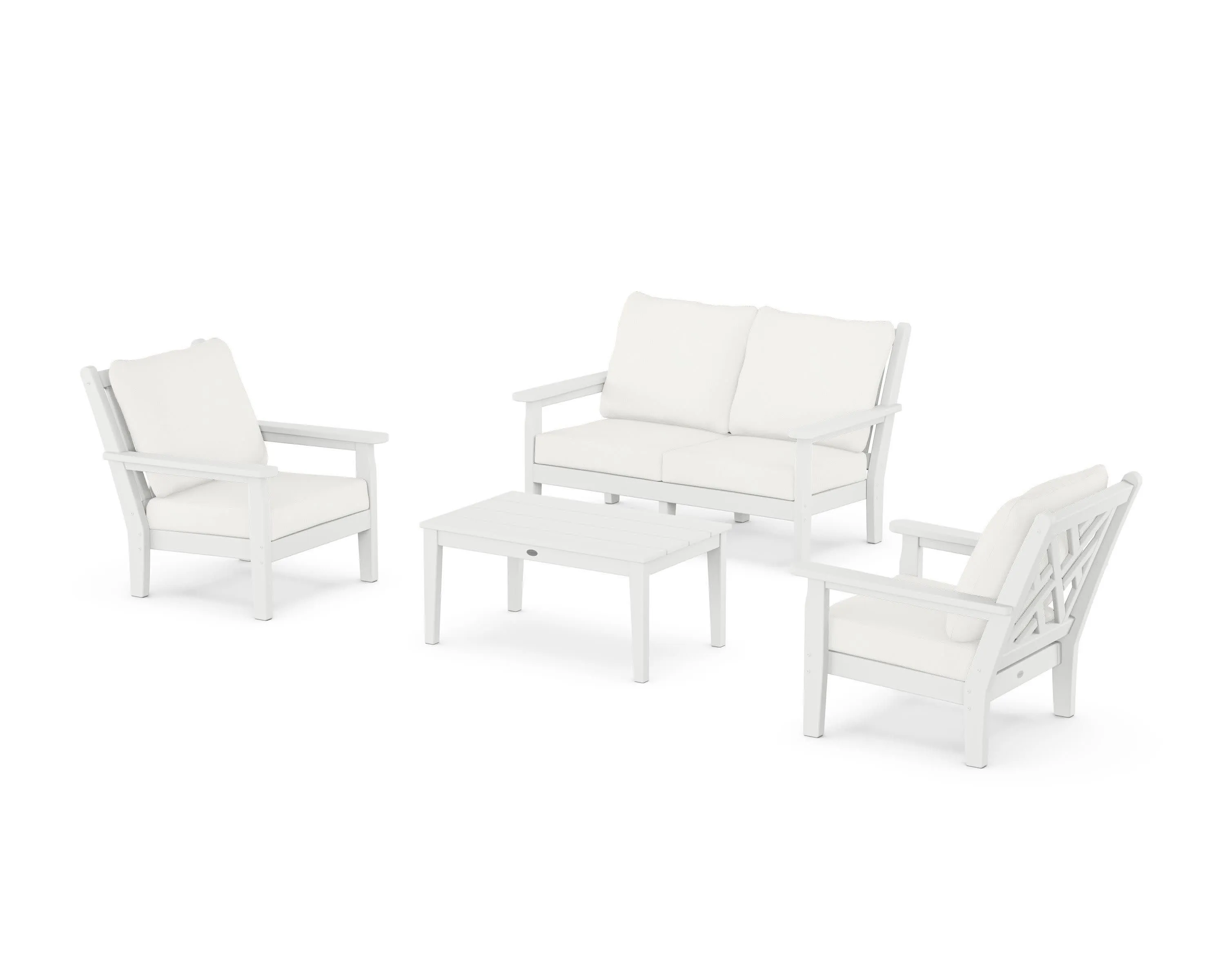 Chippendale 4-Piece Deep Seating Set with Loveseat