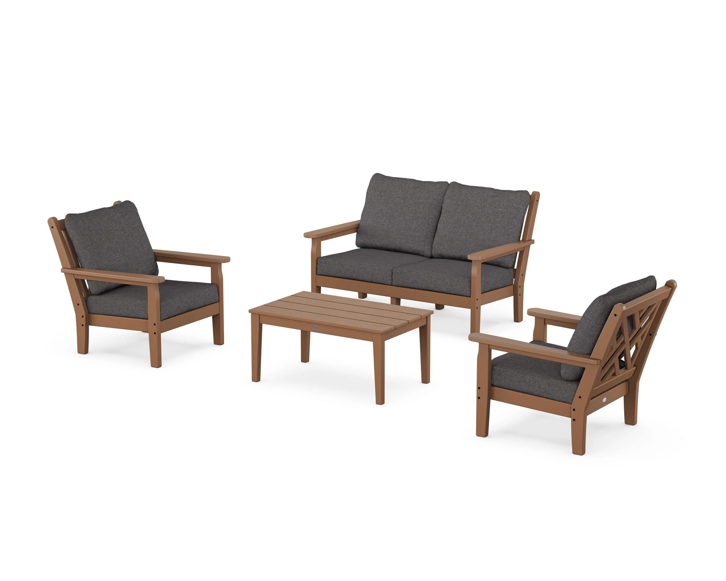 Chippendale 4-Piece Deep Seating Set with Loveseat