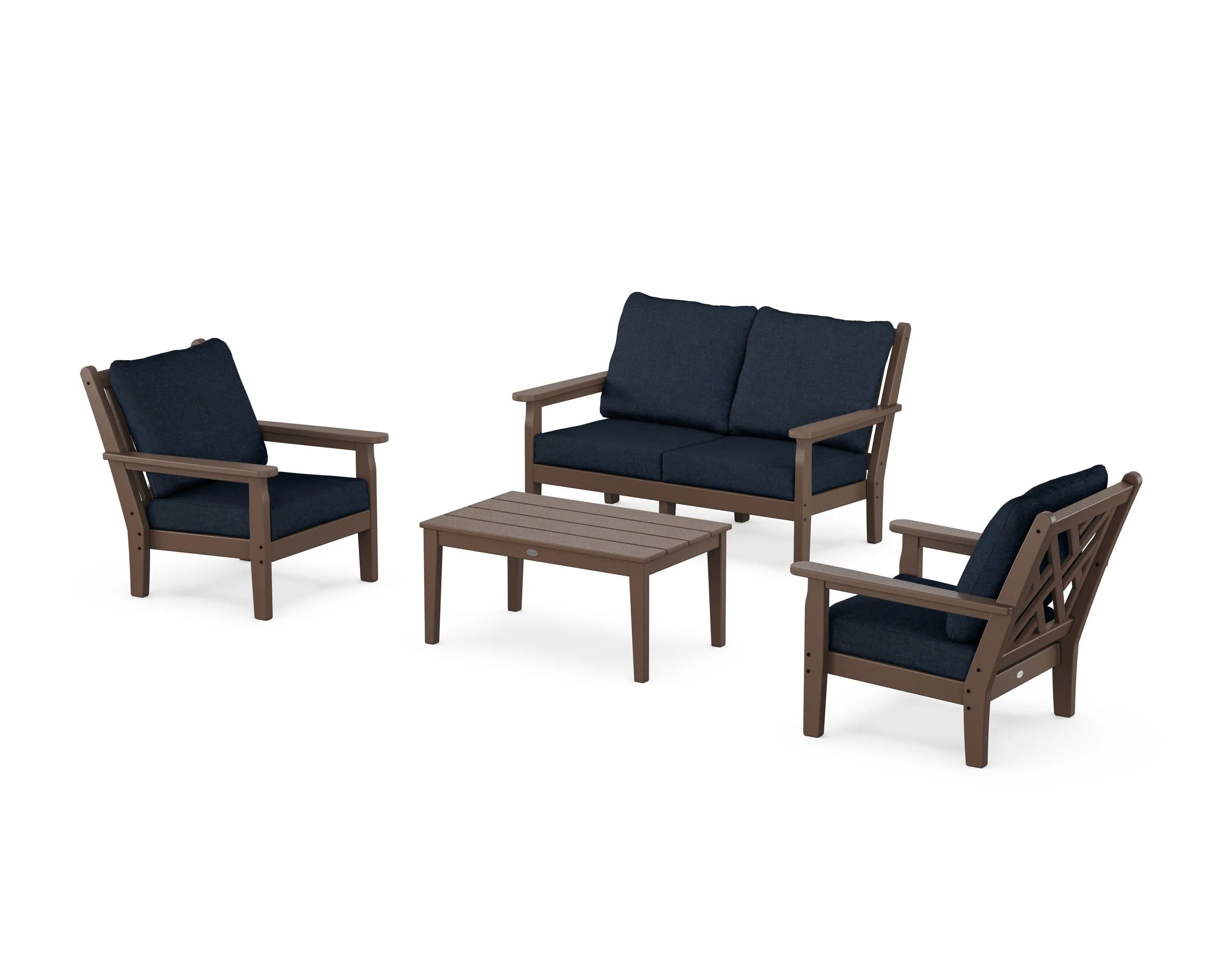 Chippendale 4-Piece Deep Seating Set with Loveseat