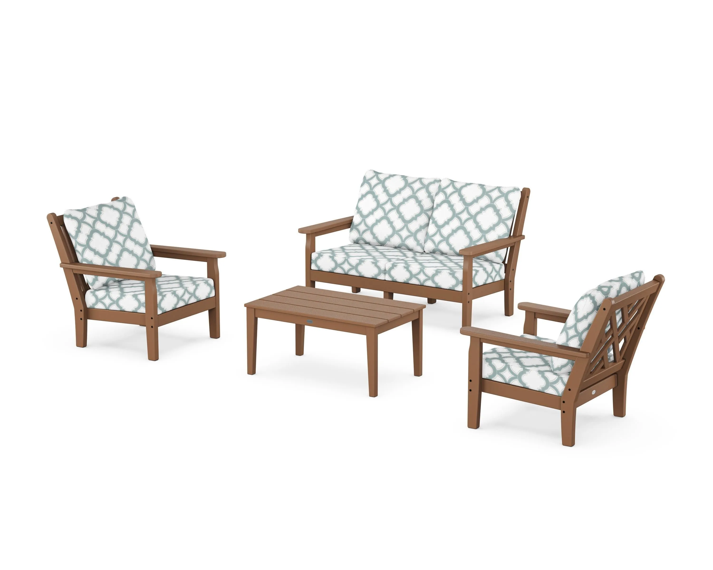 Chippendale 4-Piece Deep Seating Set with Loveseat