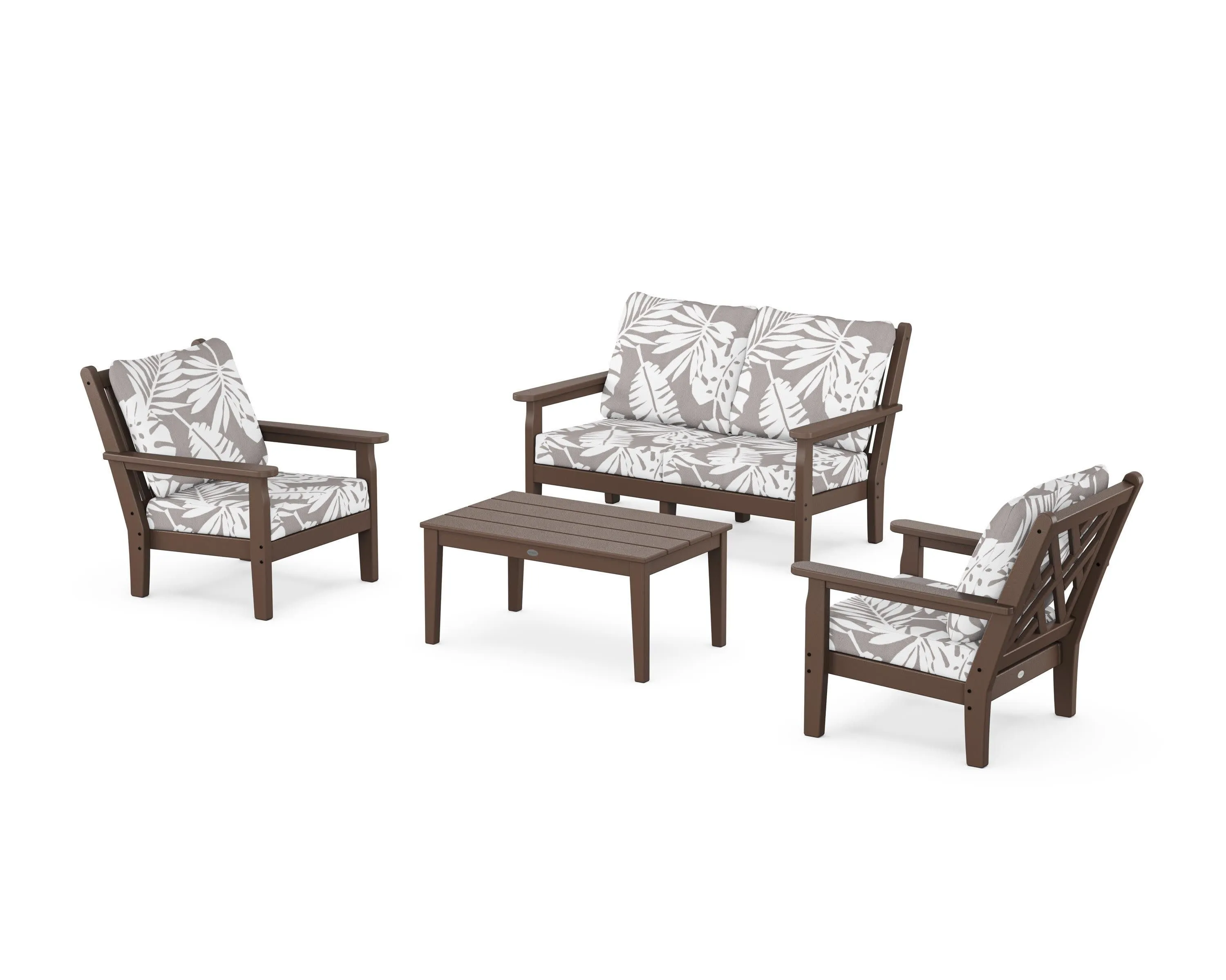 Chippendale 4-Piece Deep Seating Set with Loveseat