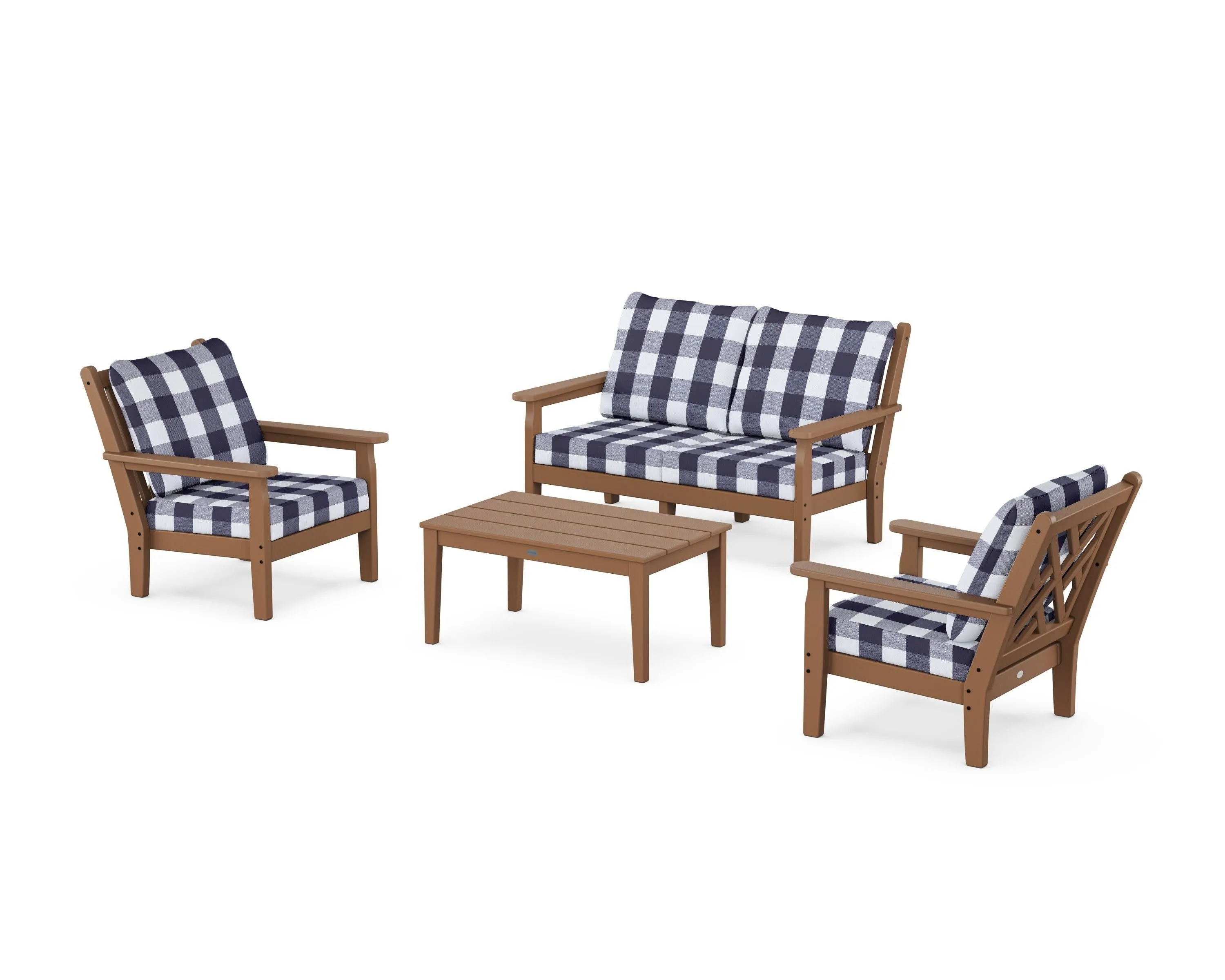 Chippendale 4-Piece Deep Seating Set with Loveseat