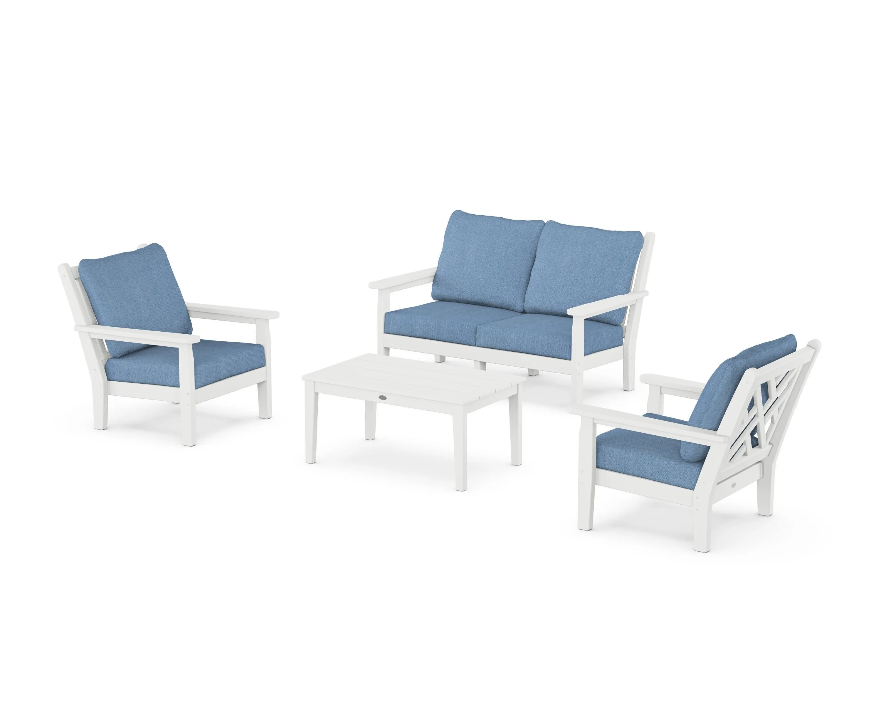 Chippendale 4-Piece Deep Seating Set with Loveseat