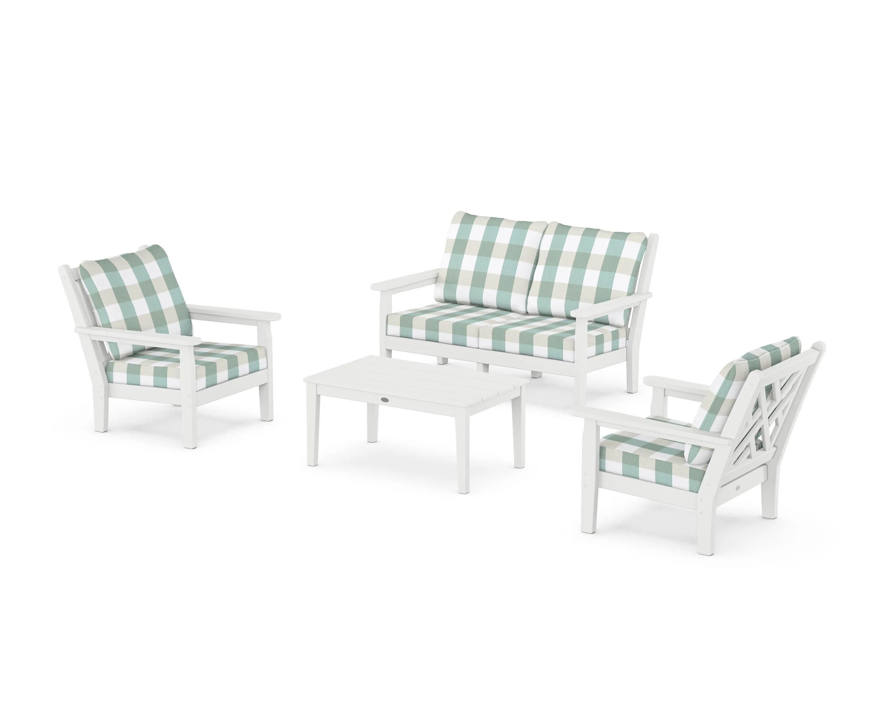 Chippendale 4-Piece Deep Seating Set with Loveseat