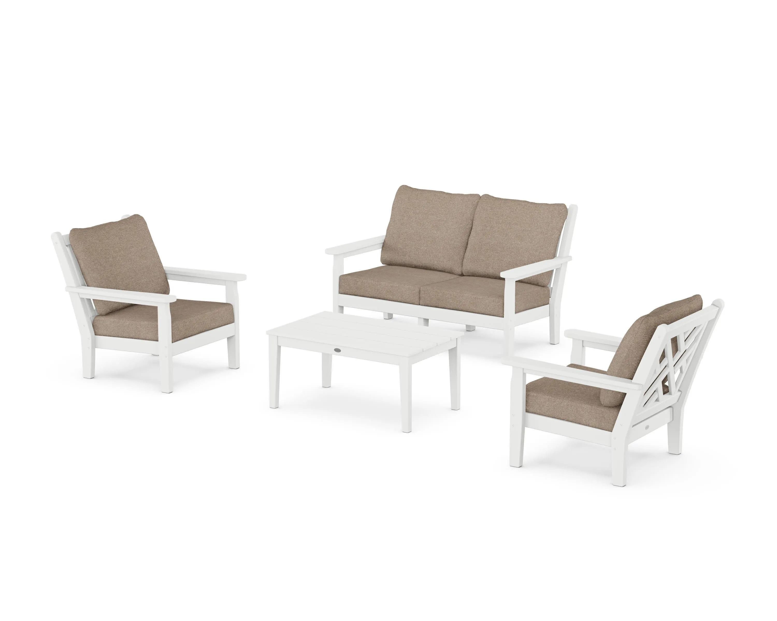 Chippendale 4-Piece Deep Seating Set with Loveseat