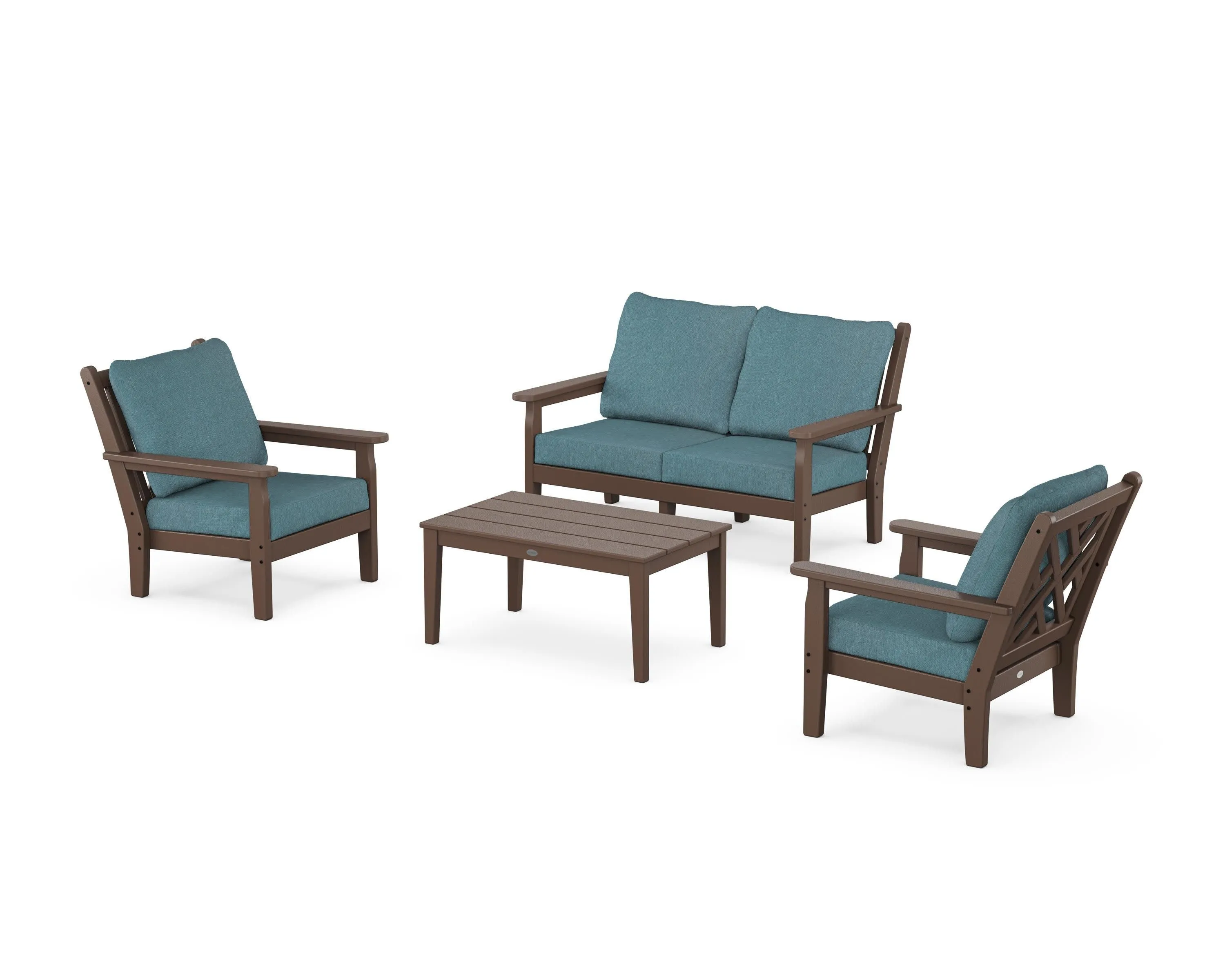 Chippendale 4-Piece Deep Seating Set with Loveseat