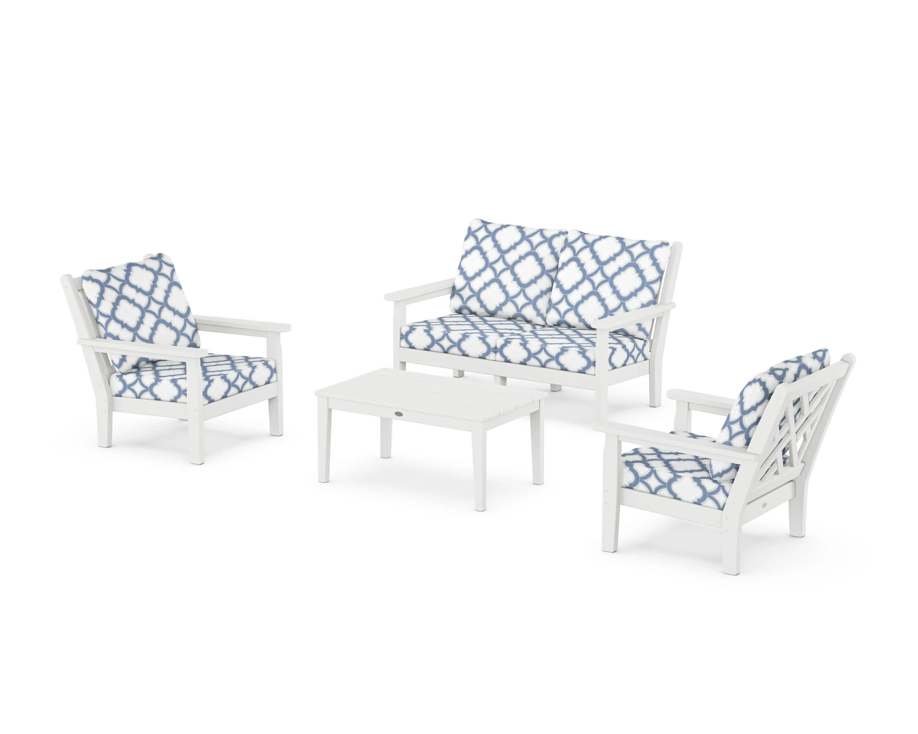 Chippendale 4-Piece Deep Seating Set with Loveseat