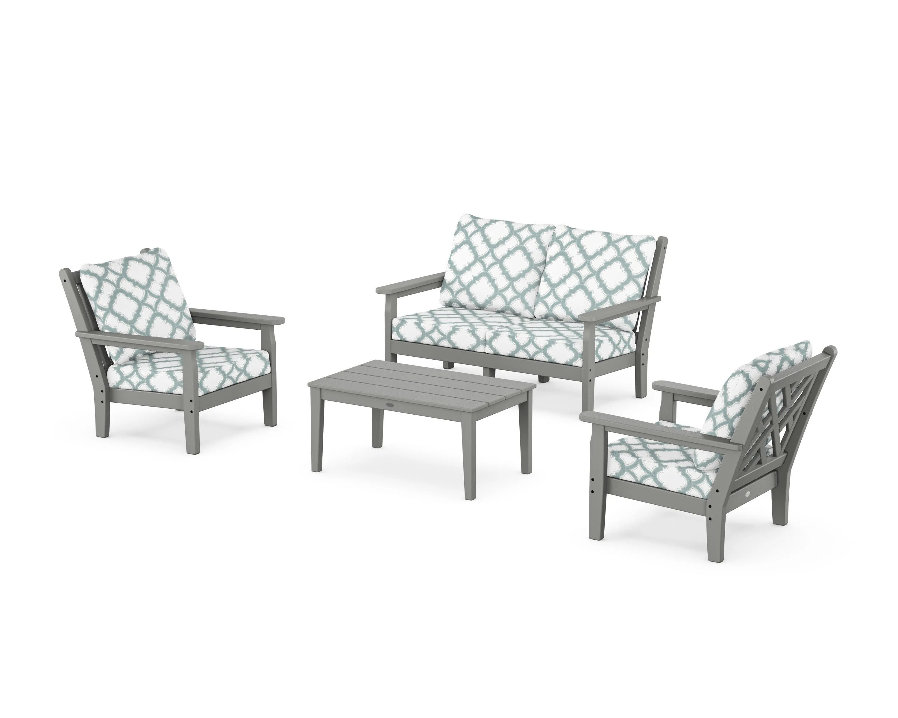 Chippendale 4-Piece Deep Seating Set with Loveseat