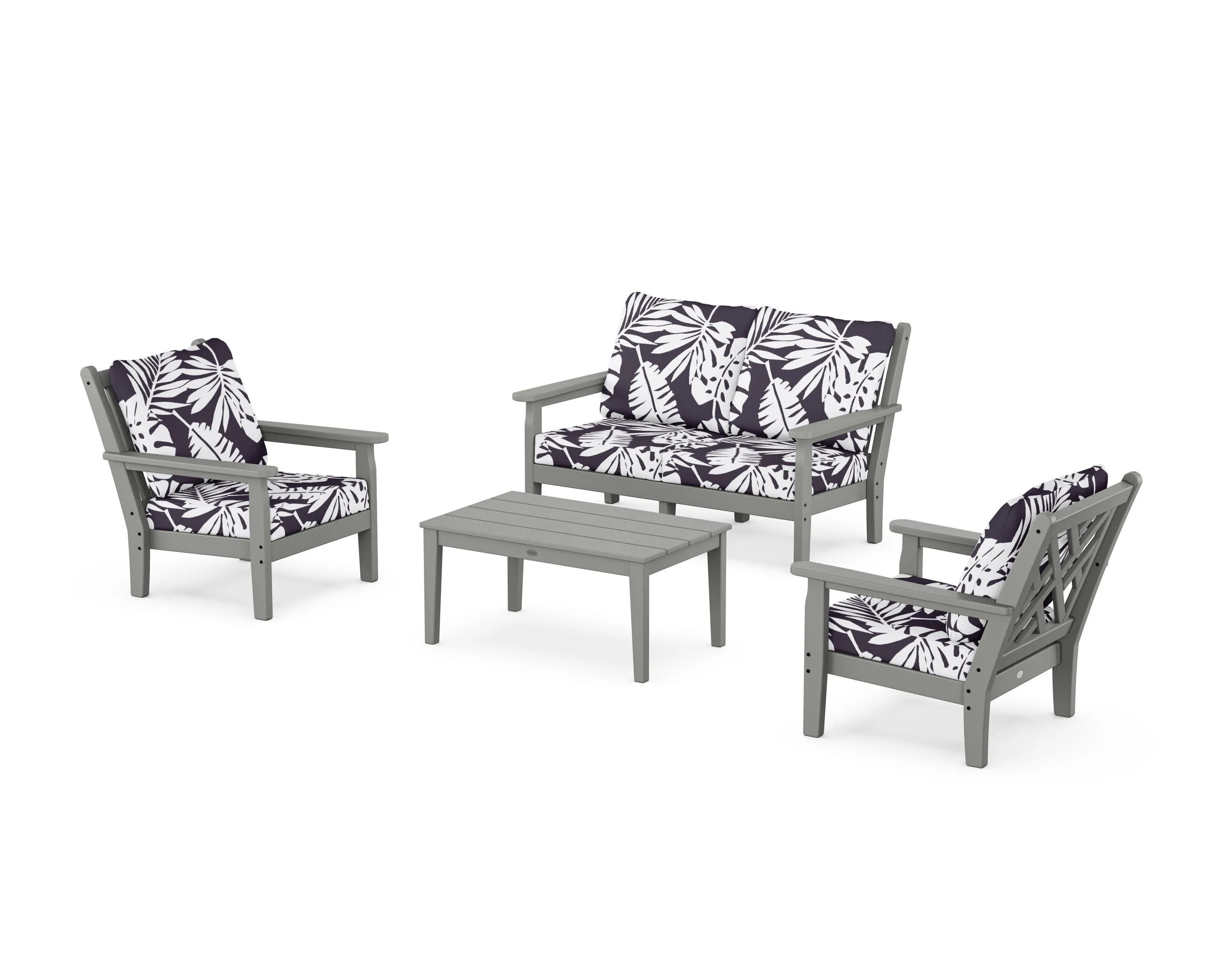 Chippendale 4-Piece Deep Seating Set with Loveseat