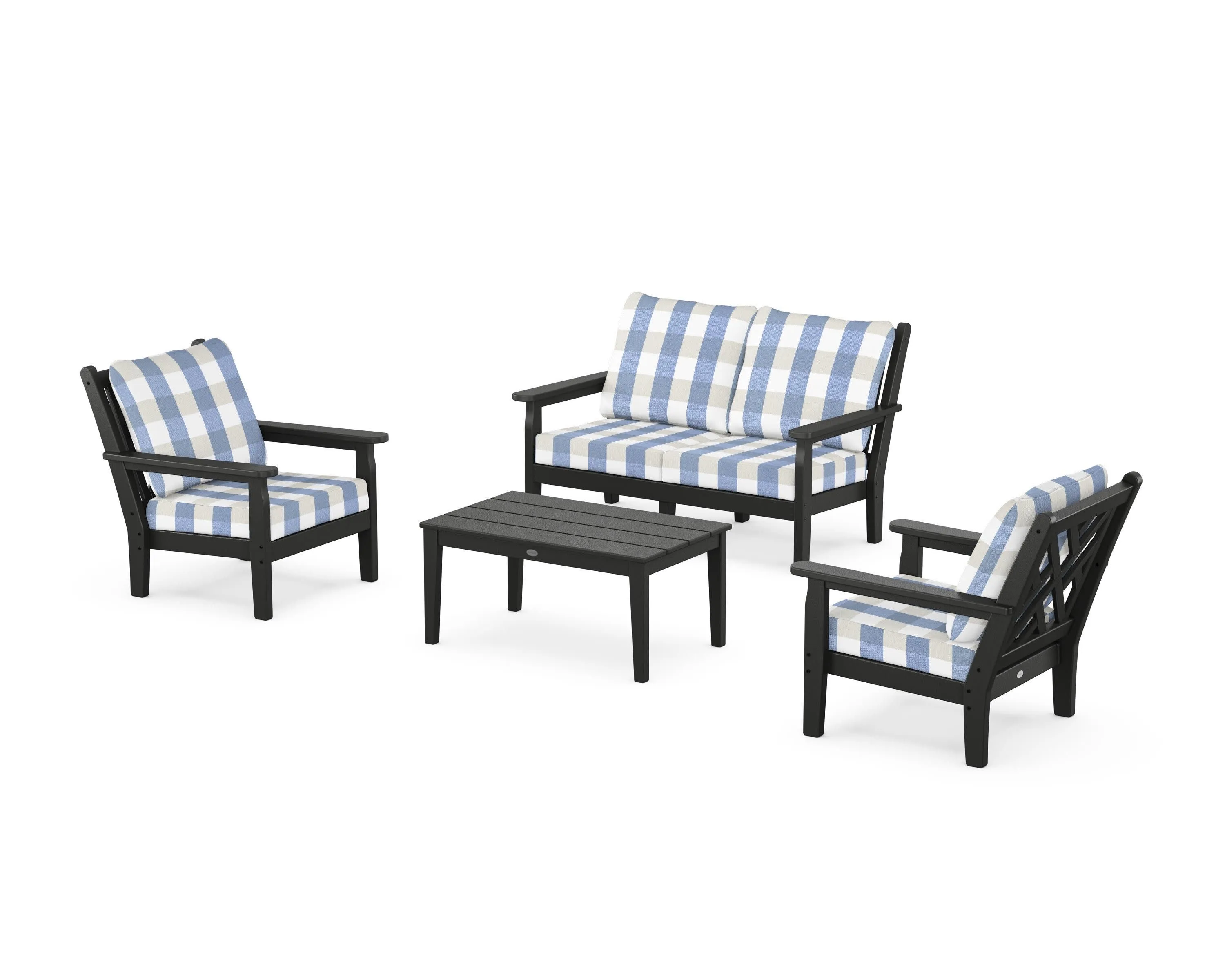Chippendale 4-Piece Deep Seating Set with Loveseat