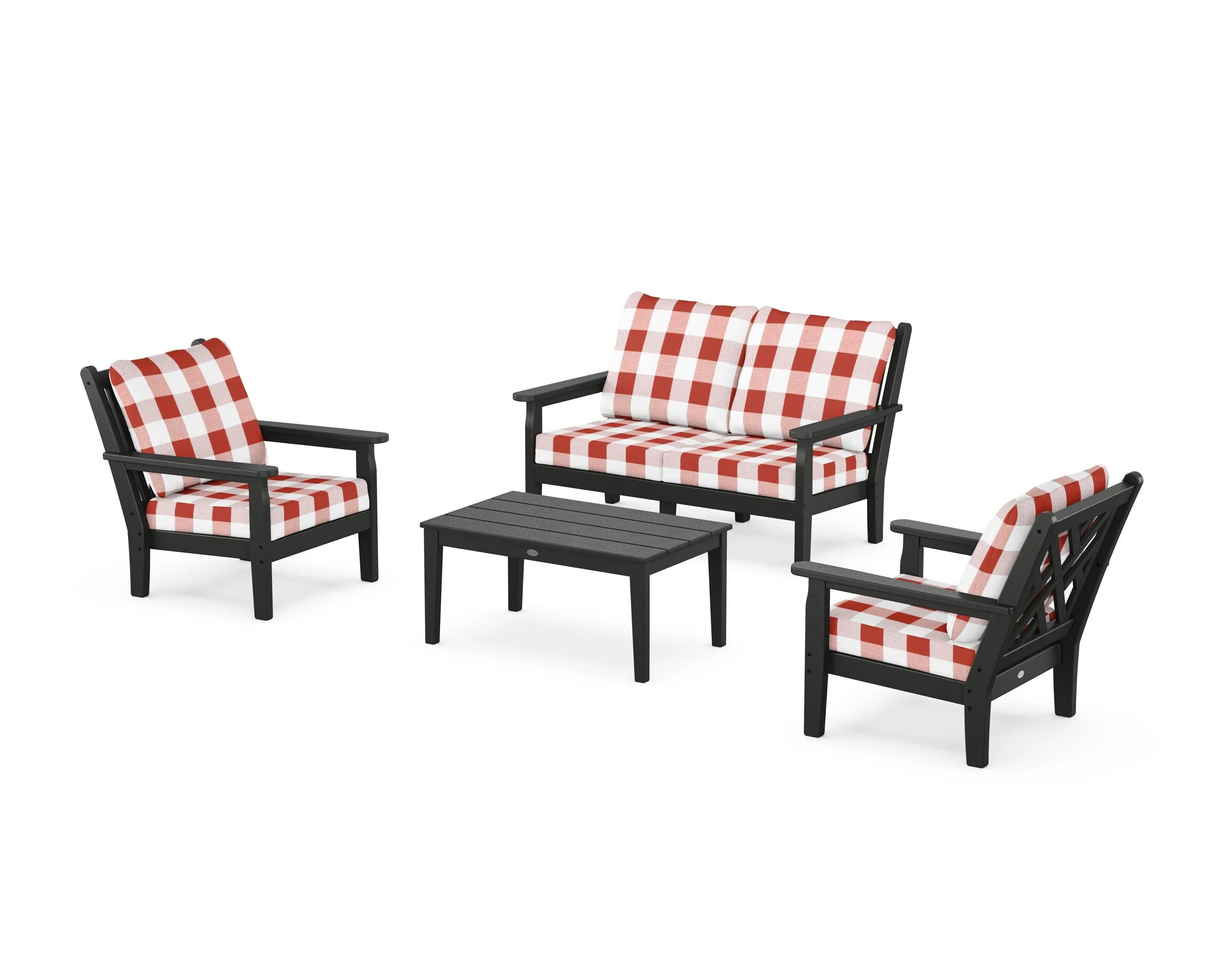 Chippendale 4-Piece Deep Seating Set with Loveseat