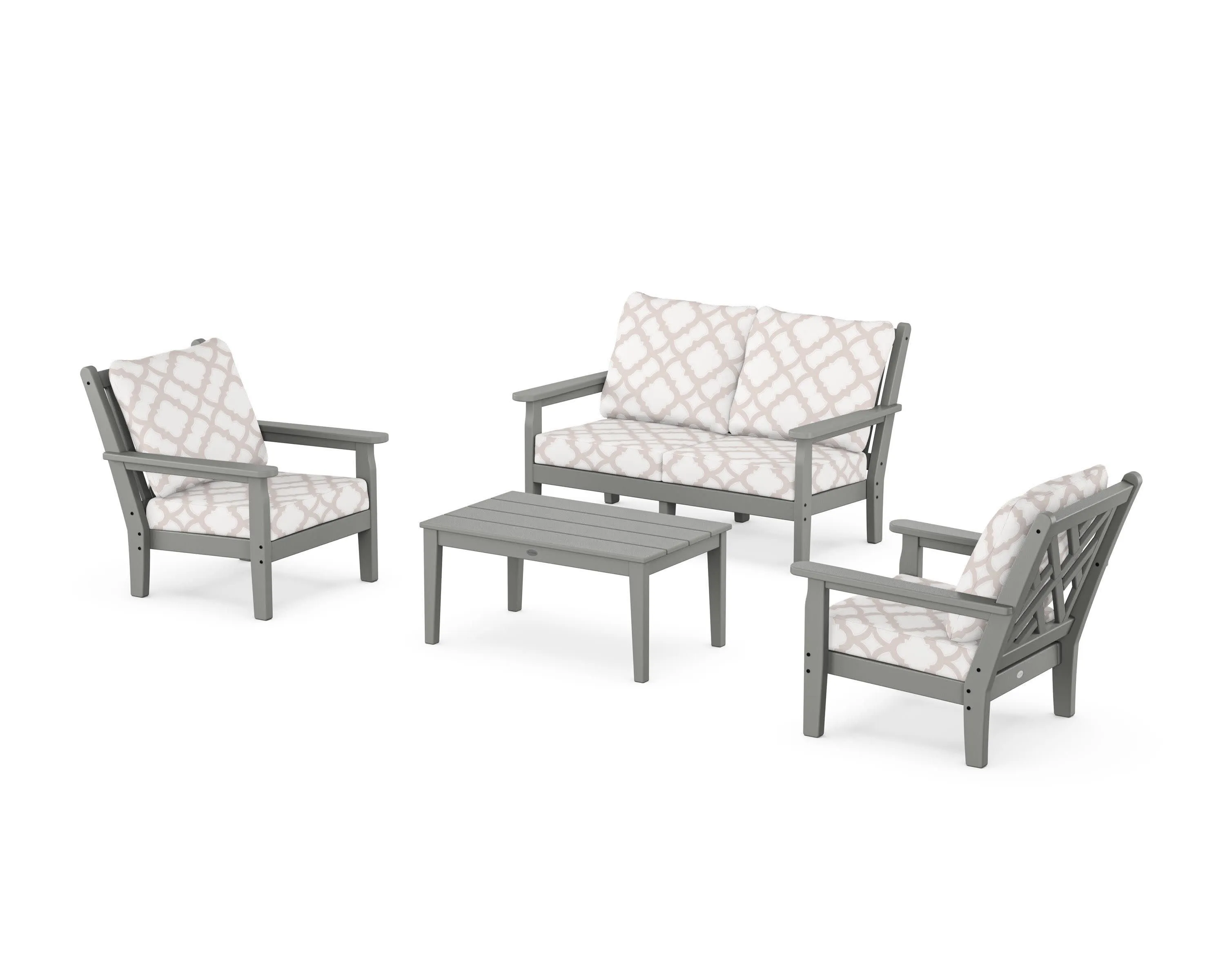 Chippendale 4-Piece Deep Seating Set with Loveseat