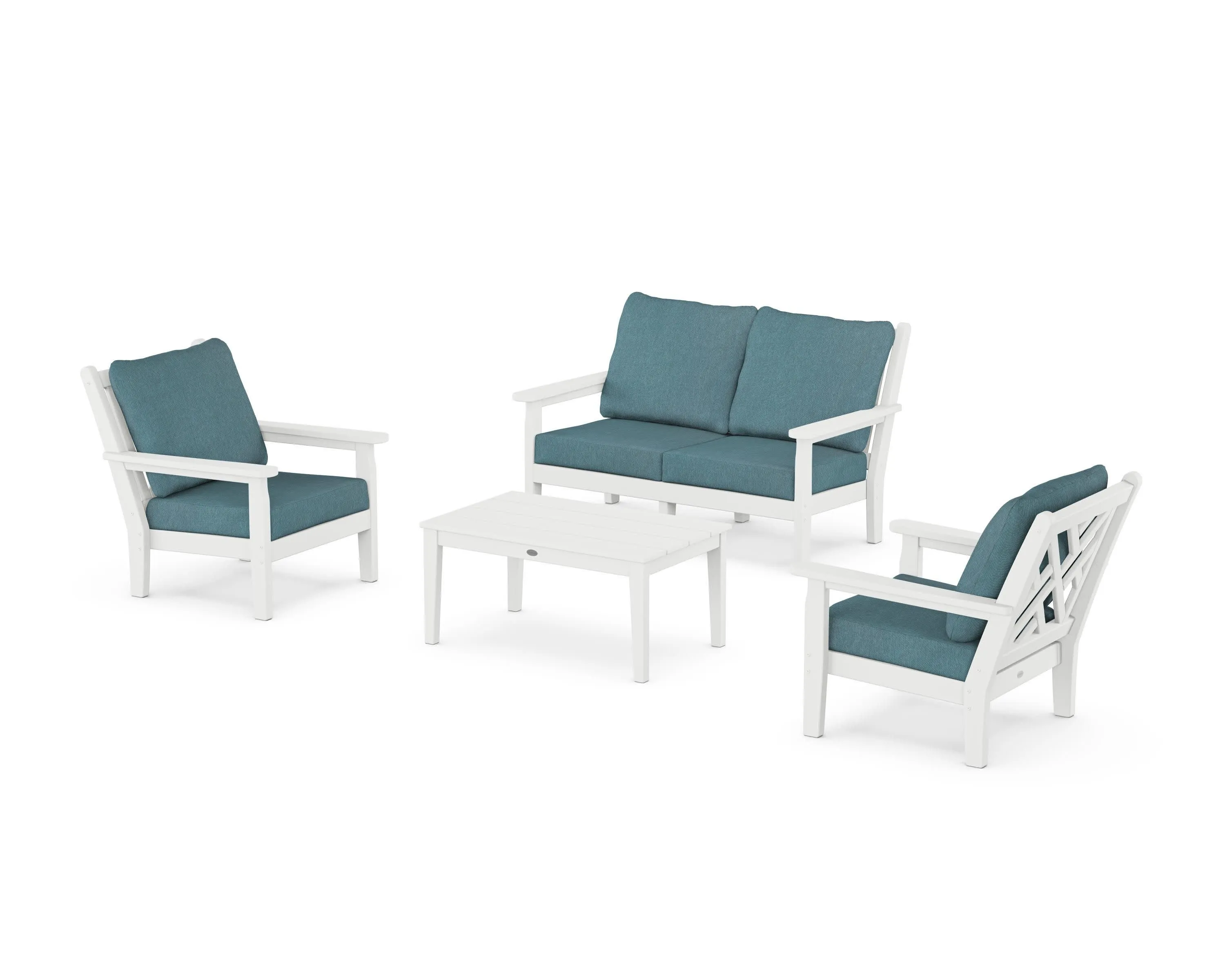 Chippendale 4-Piece Deep Seating Set with Loveseat